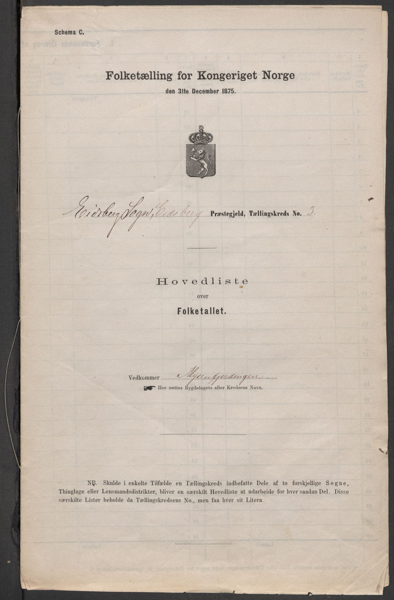 RA, 1875 census for 0125P Eidsberg, 1875, p. 10