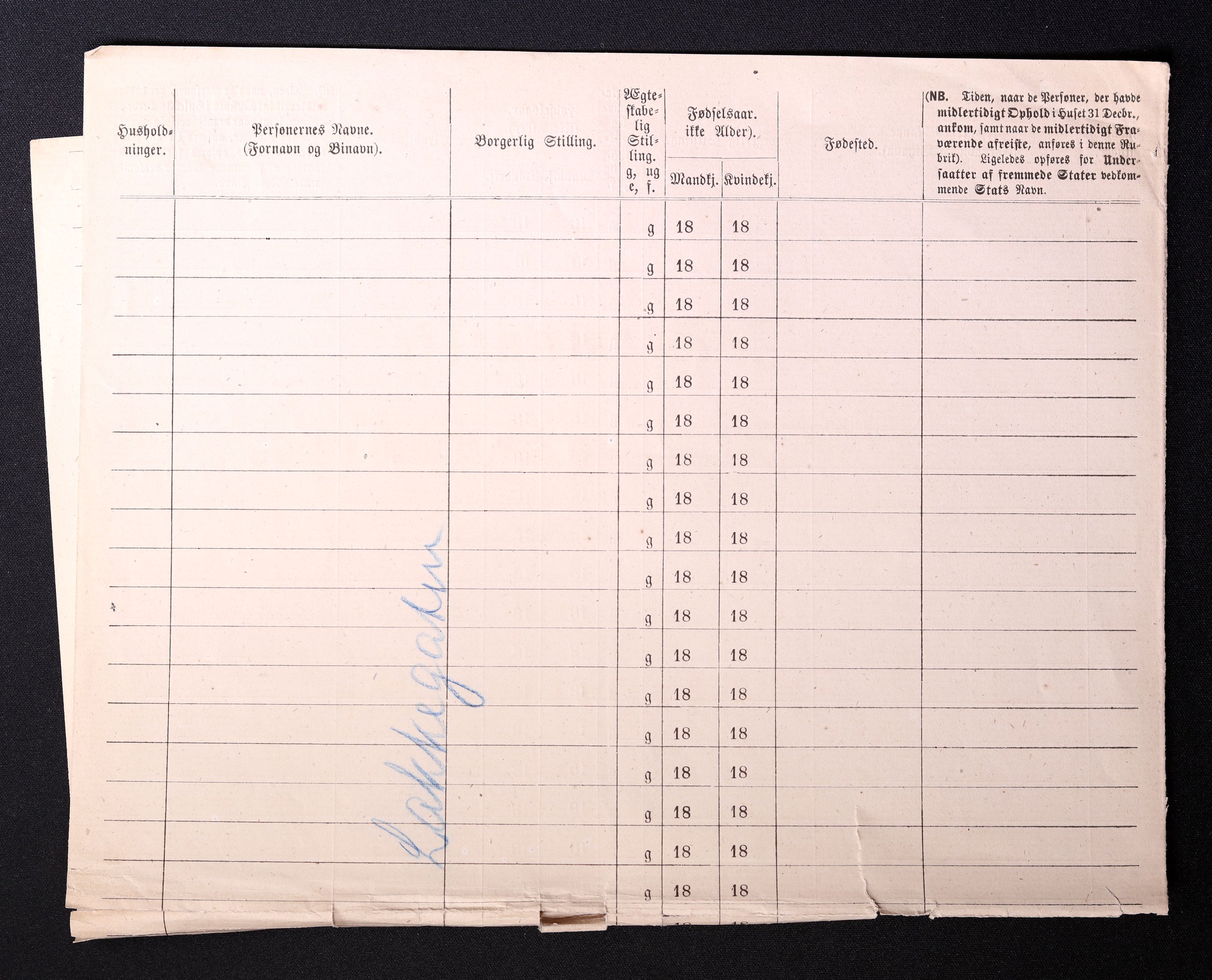 RA, 1870 census for 0301 Kristiania, 1870, p. 1734