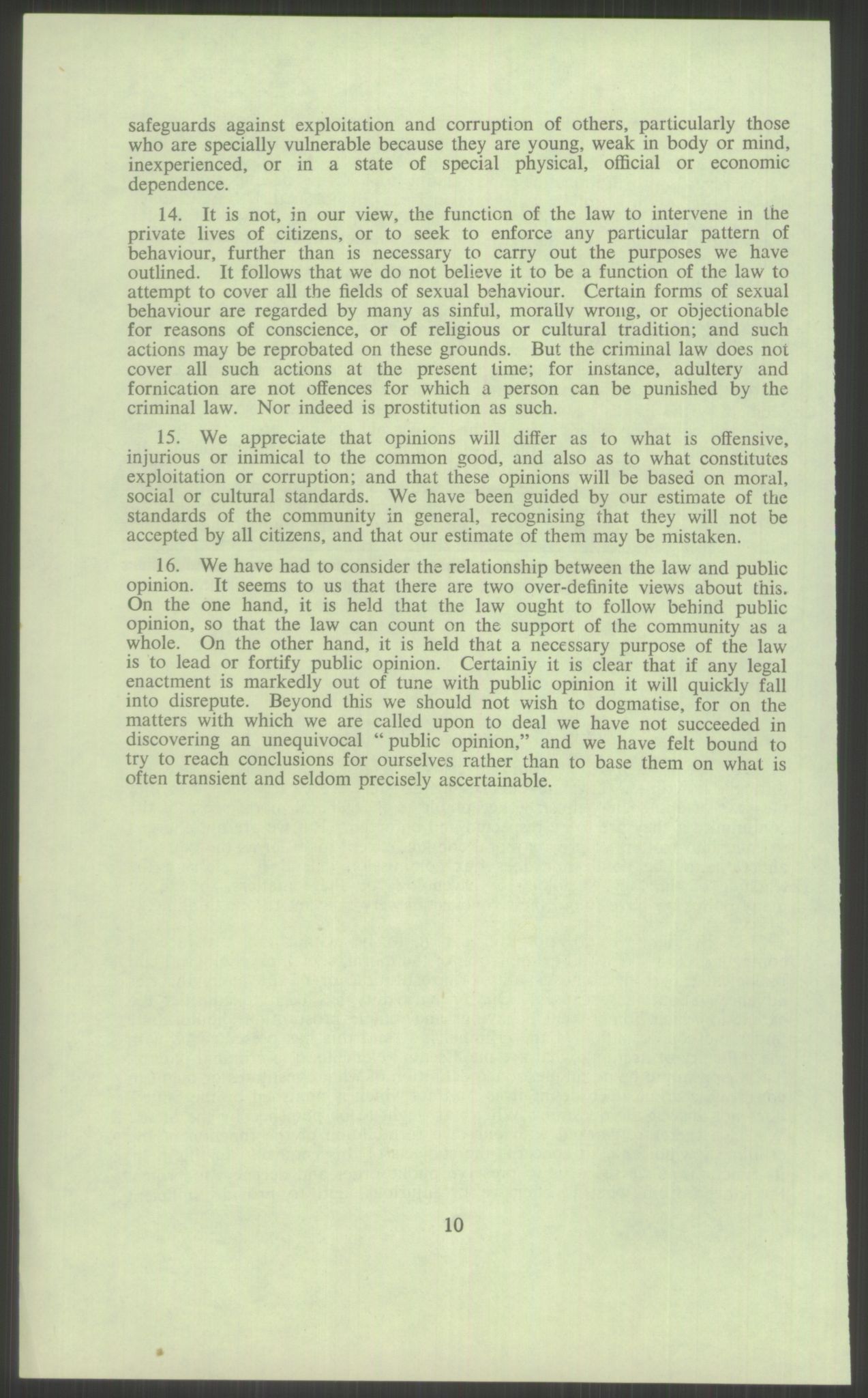 Justisdepartementet, Lovavdelingen, AV/RA-S-3212/D/De/L0029/0001: Straffeloven / Straffelovens revisjon: 5 - Ot. prp. nr.  41 - 1945: Homoseksualiet. 3 mapper, 1956-1970, p. 594