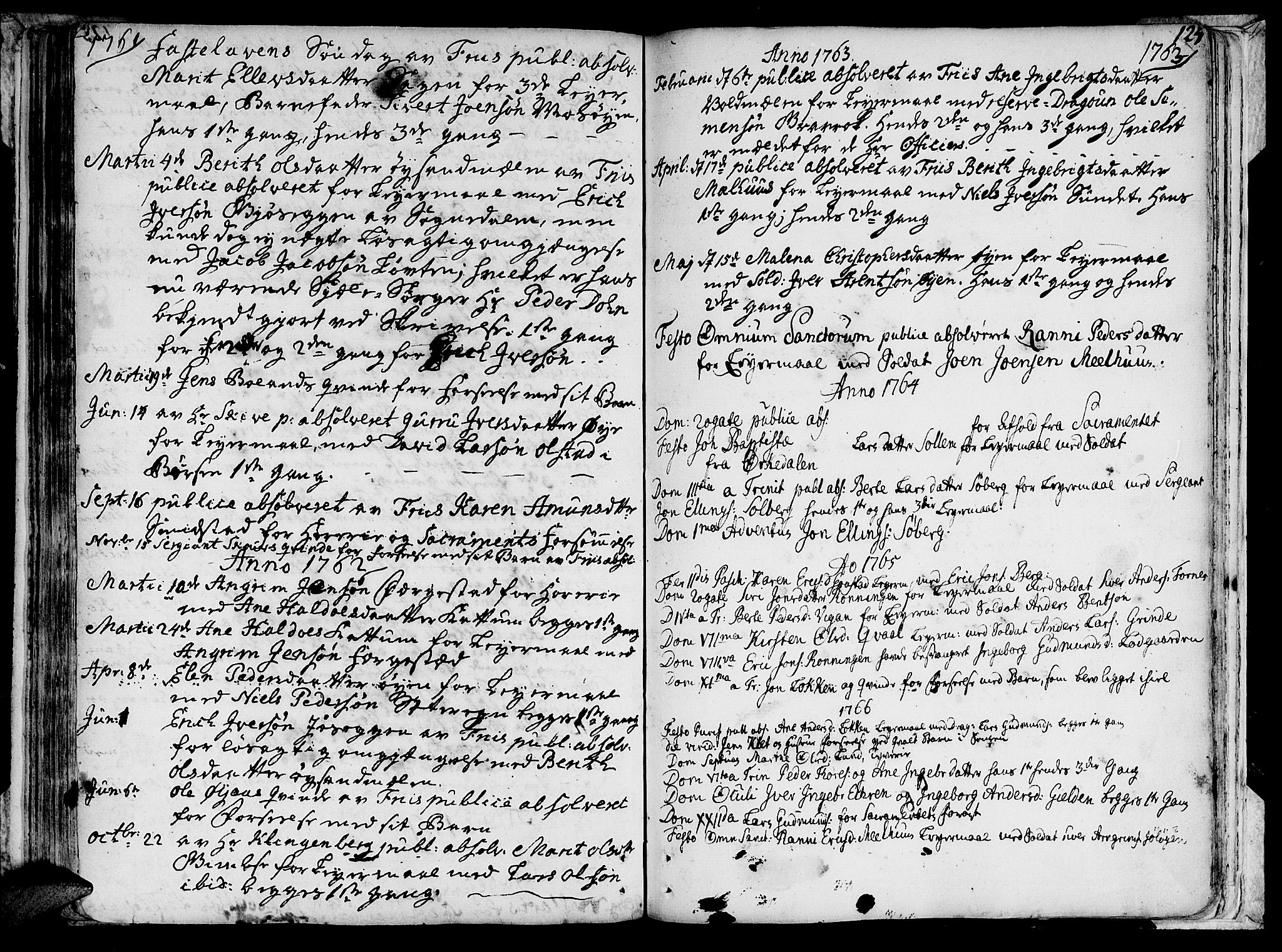 Ministerialprotokoller, klokkerbøker og fødselsregistre - Sør-Trøndelag, SAT/A-1456/691/L1057: Parish register (official) no. 691A01 /1, 1740-1767, p. 124
