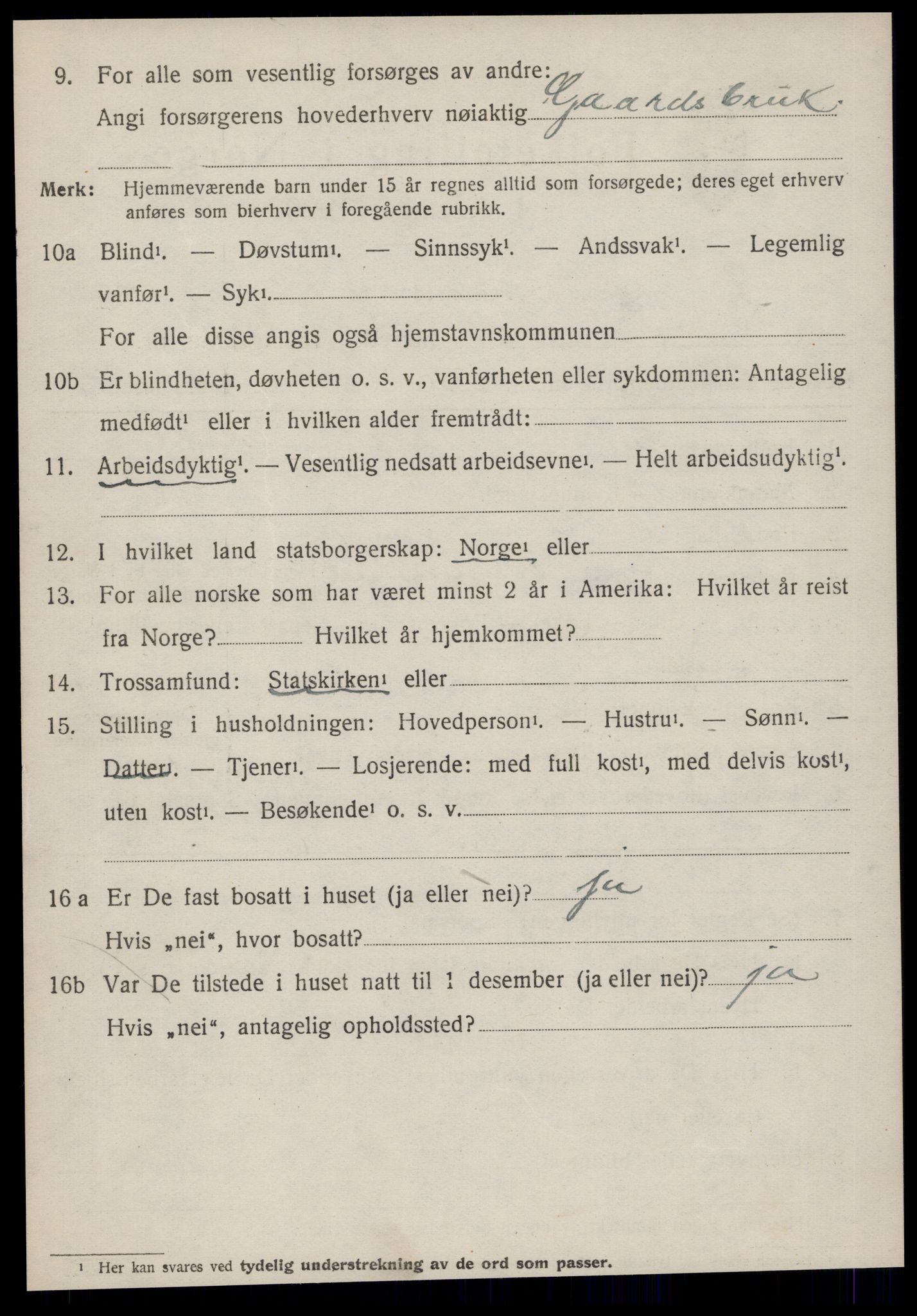 SAT, 1920 census for Ørsta, 1920, p. 4257