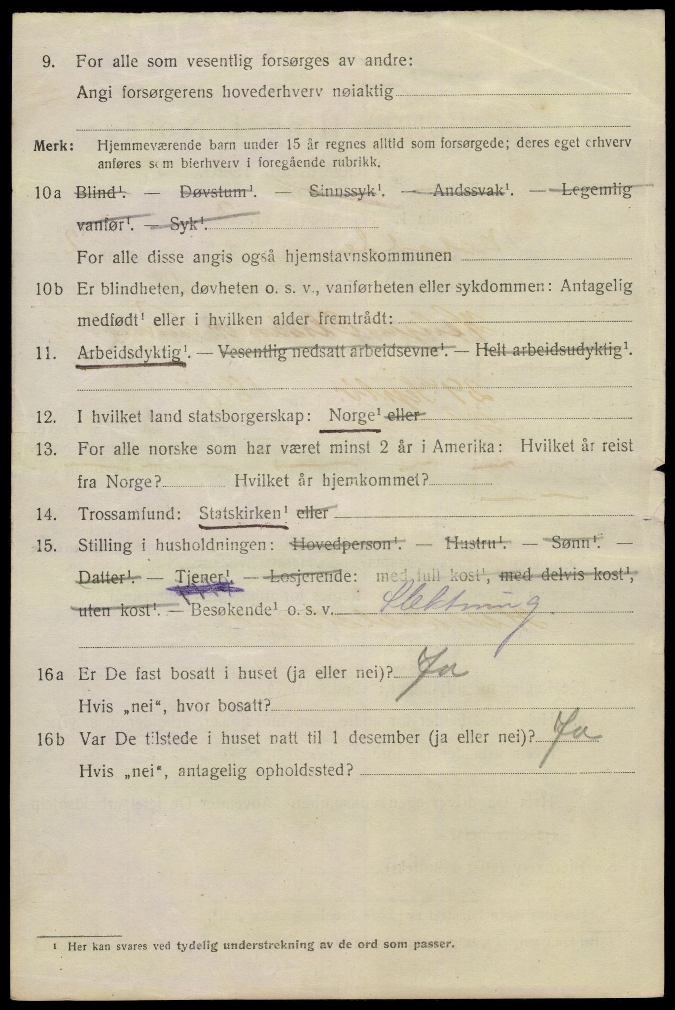 SAKO, 1920 census for Notodden, 1920, p. 8305