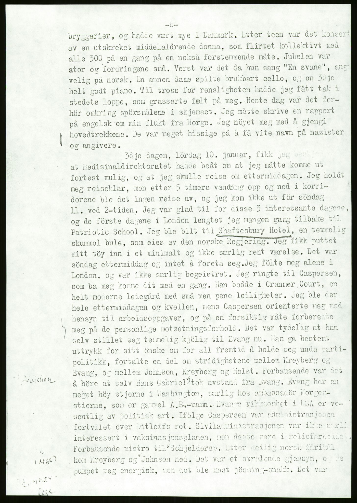 Ustvedt, Hans Jacob / Ustvedt familien, AV/RA-PA-1248/H/L0047/0002: Dagbøker / Londondagboken, 1943, p. 6