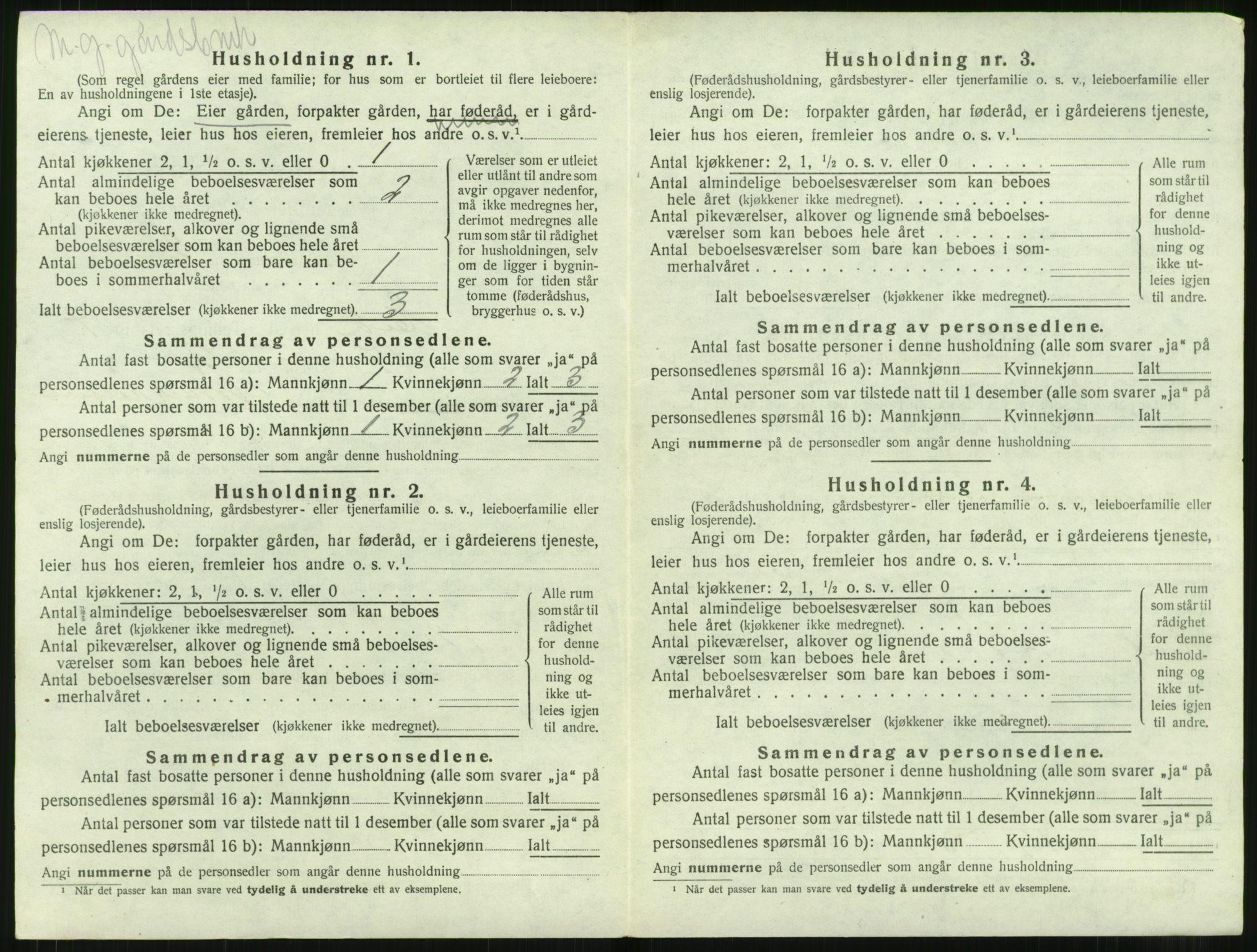 SAT, 1920 census for Eid, 1920, p. 174