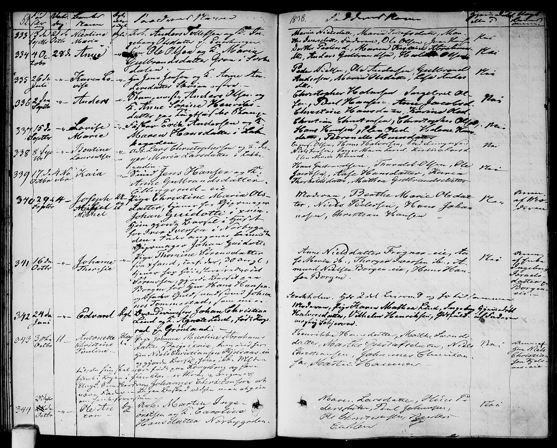 Aker prestekontor kirkebøker, AV/SAO-A-10861/F/L0016: Parish register (official) no. 16, 1827-1841, p. 52