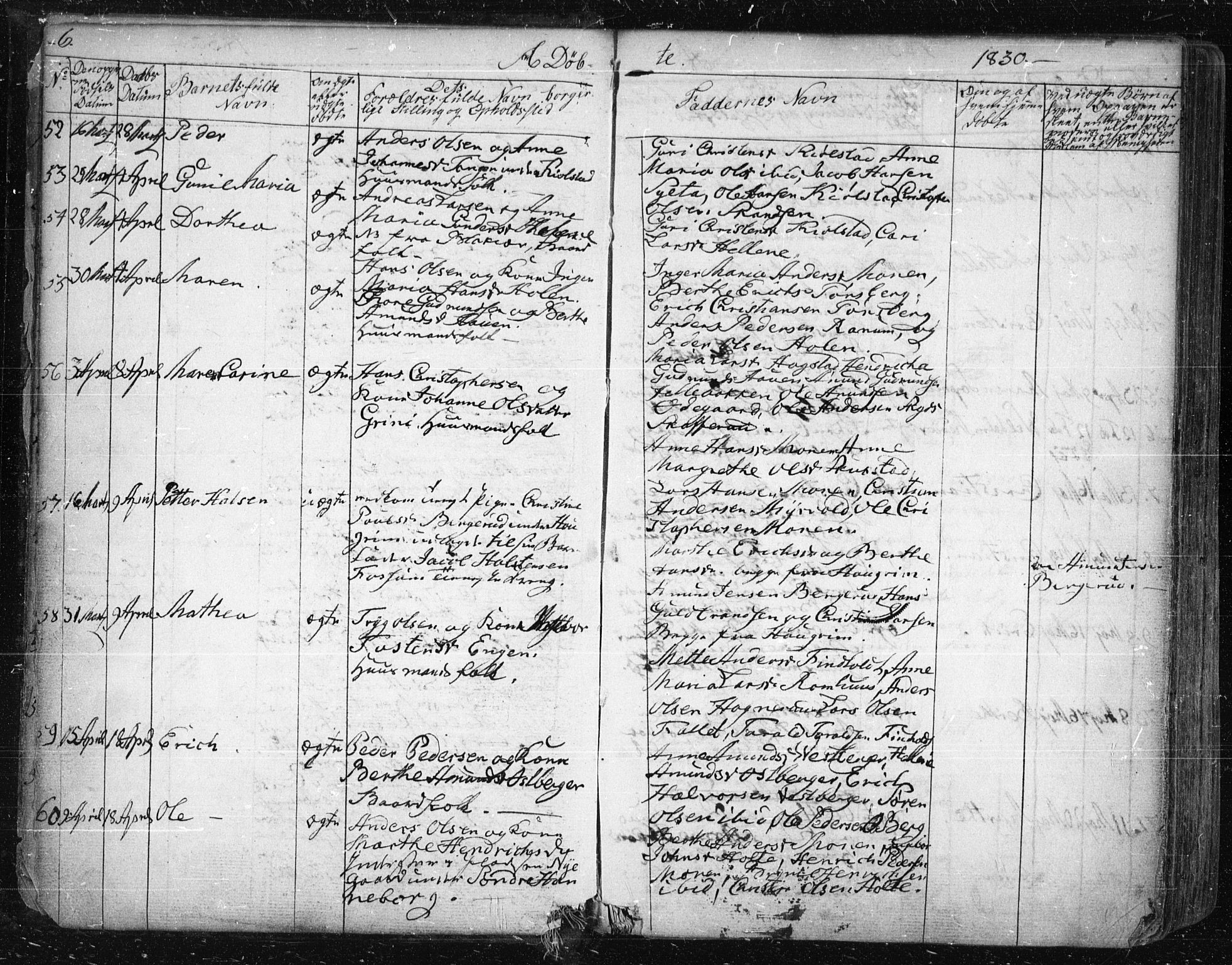 Aurskog prestekontor Kirkebøker, SAO/A-10304a/F/Fa/L0006: Parish register (official) no. I 6, 1829-1853, p. 6