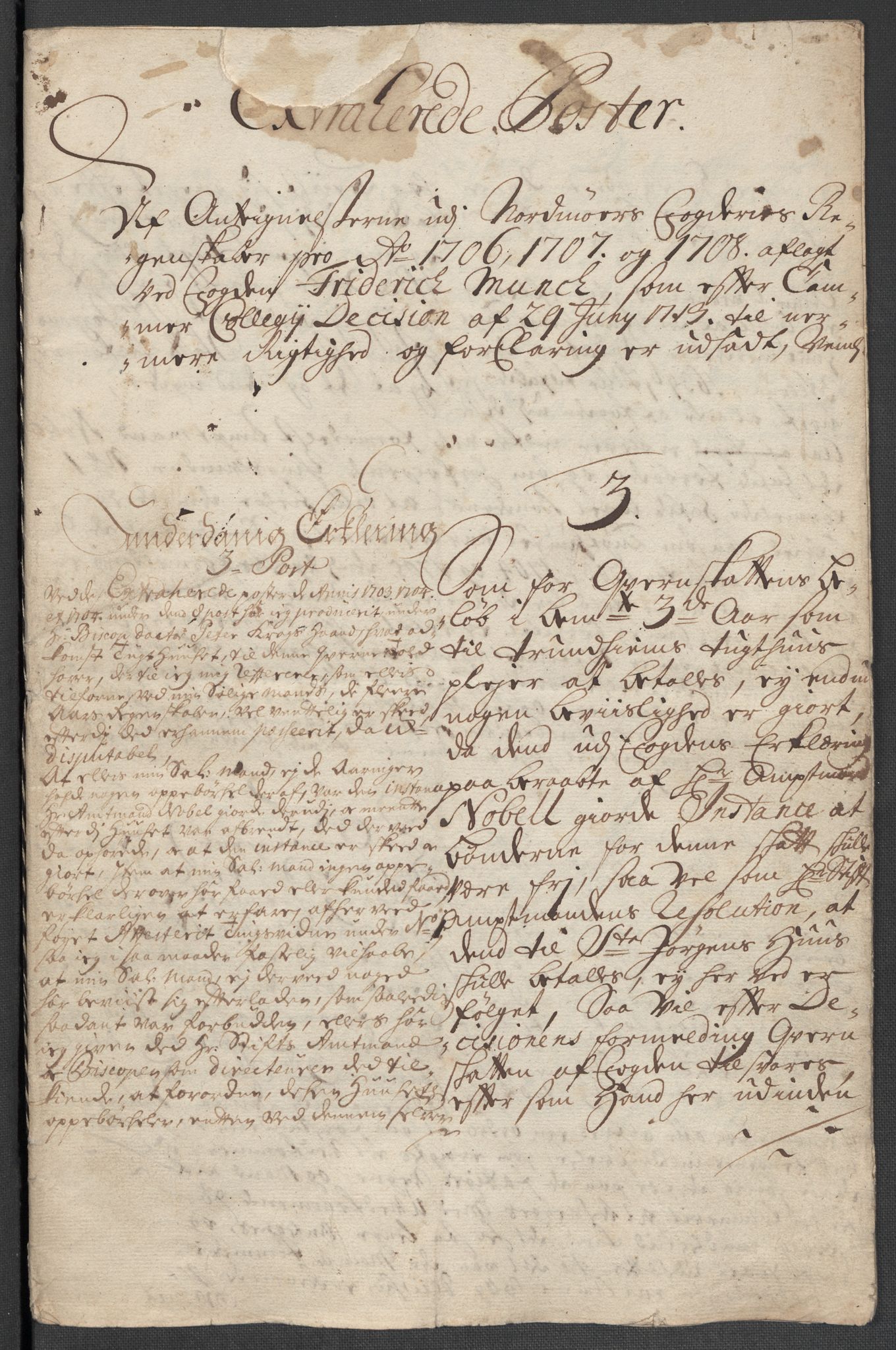 Rentekammeret inntil 1814, Reviderte regnskaper, Fogderegnskap, RA/EA-4092/R56/L3743: Fogderegnskap Nordmøre, 1708, p. 259