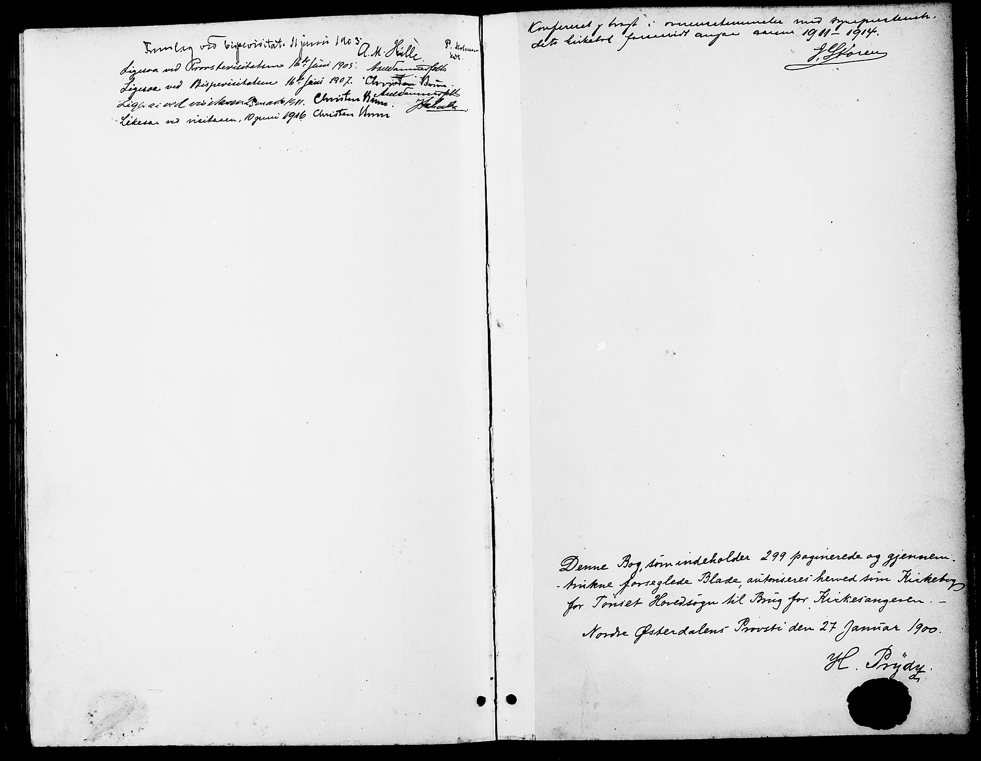 Tynset prestekontor, SAH/PREST-058/H/Ha/Hab/L0009: Parish register (copy) no. 9, 1900-1914