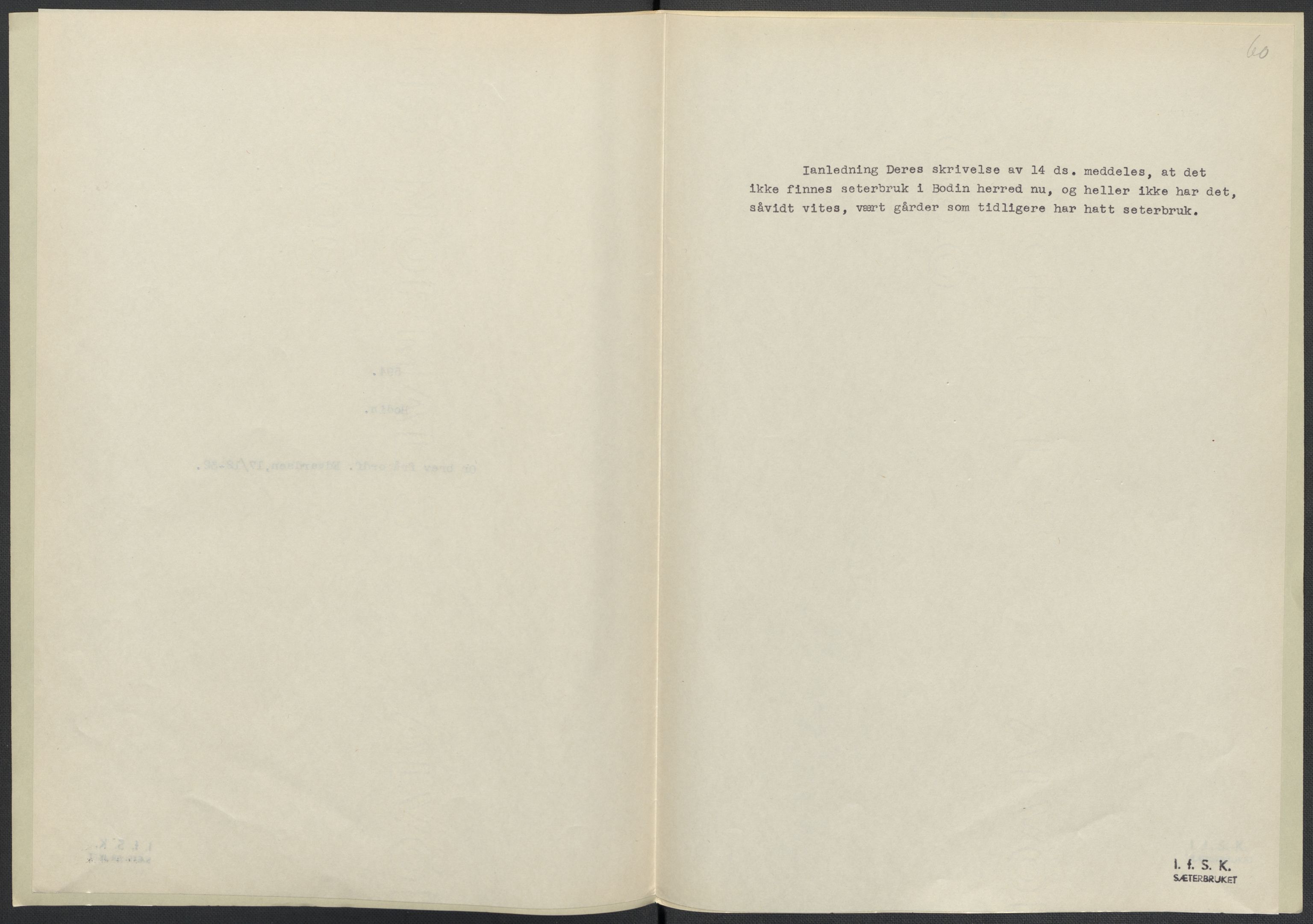 Instituttet for sammenlignende kulturforskning, AV/RA-PA-0424/F/Fc/L0016/0002: Eske B16: / Nordland (perm XLVII), 1932-1936, p. 60