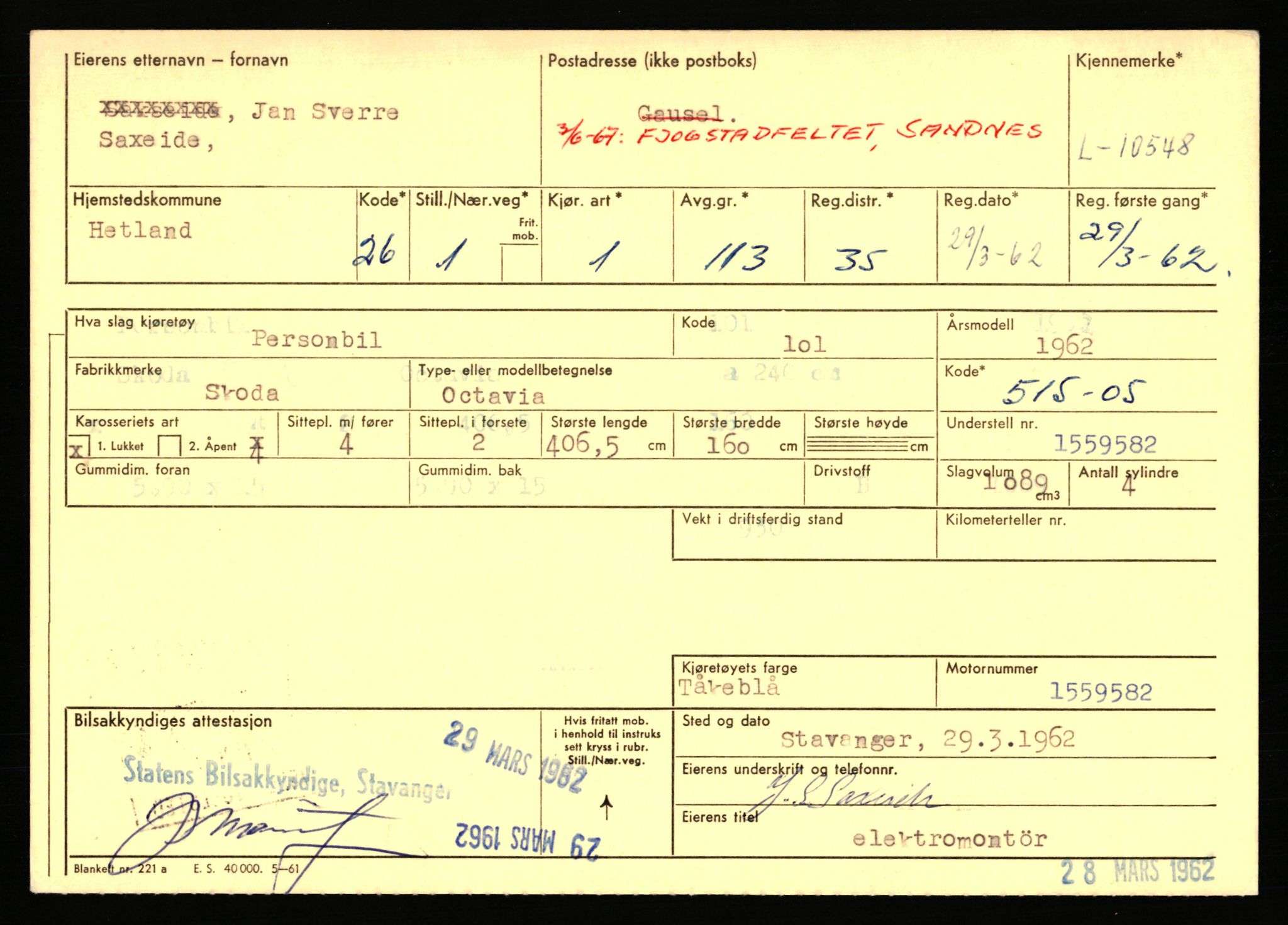 Stavanger trafikkstasjon, AV/SAST-A-101942/0/F/L0019: L-10500 - L-10999, 1930-1971, p. 203