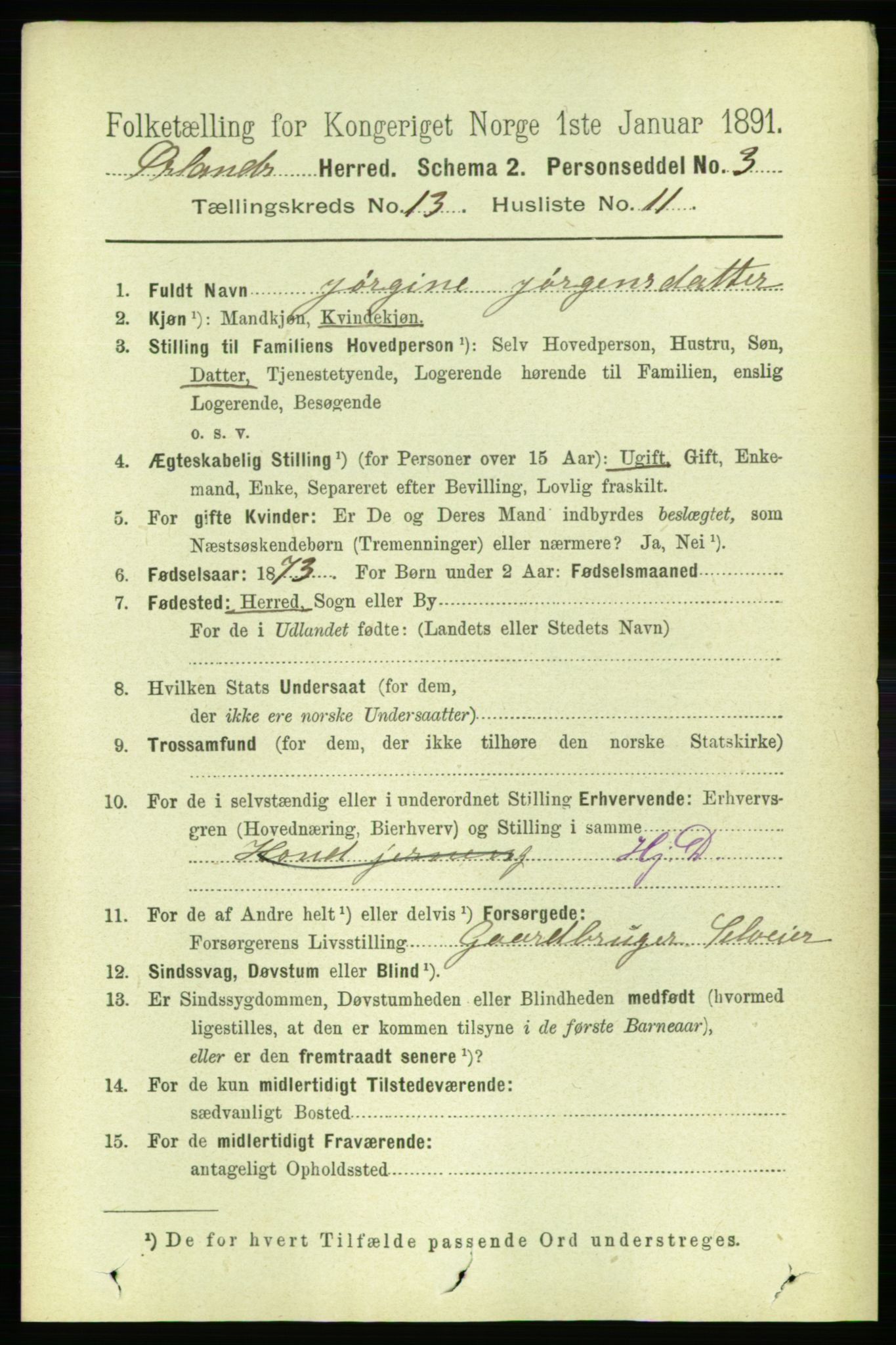 RA, 1891 census for 1621 Ørland, 1891, p. 5943