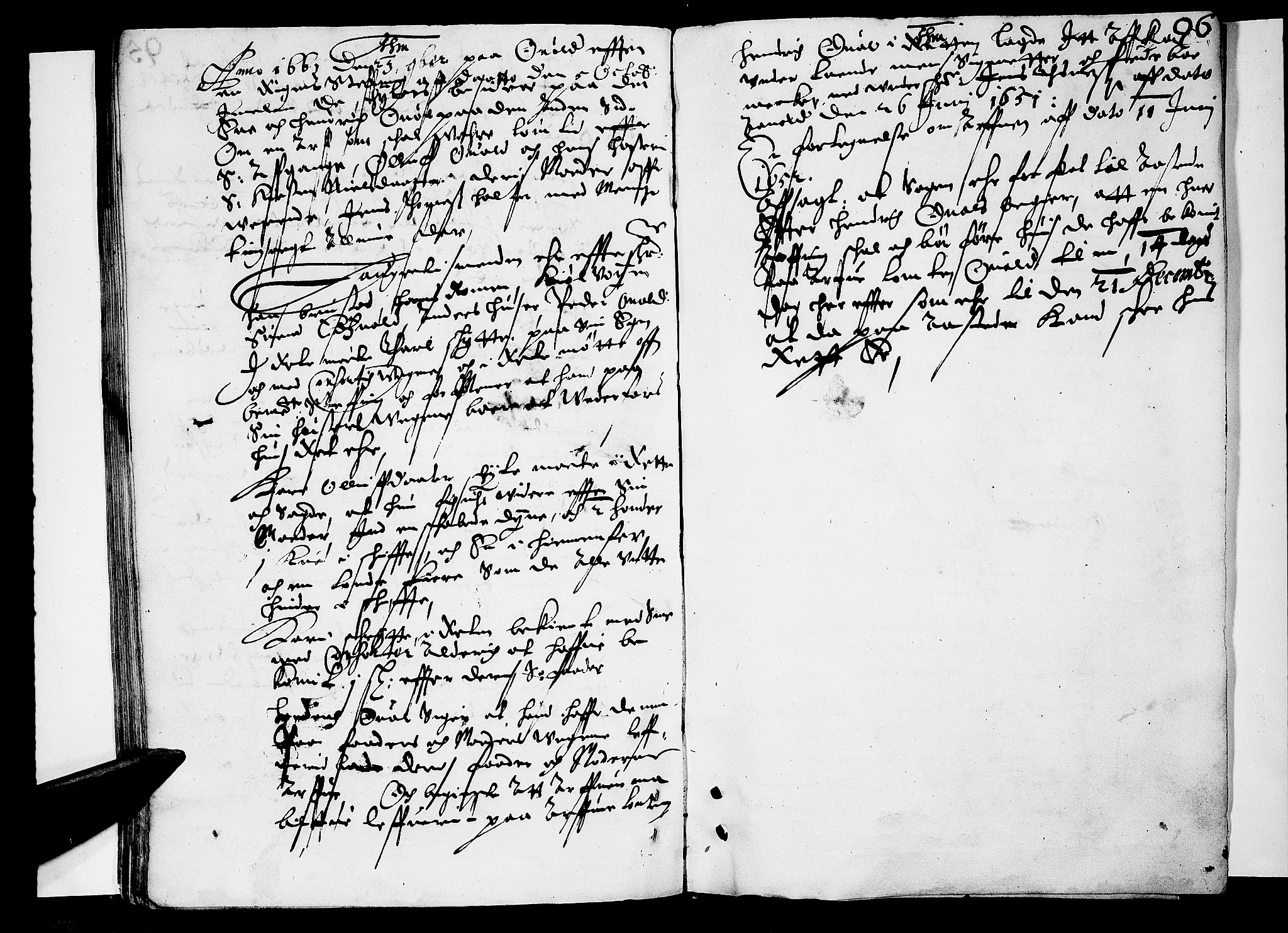 Øvre Romerike sorenskriveri, SAO/A-10649/F/Fb/L0007: Tingbok 7, 1663, p. 95b-96a