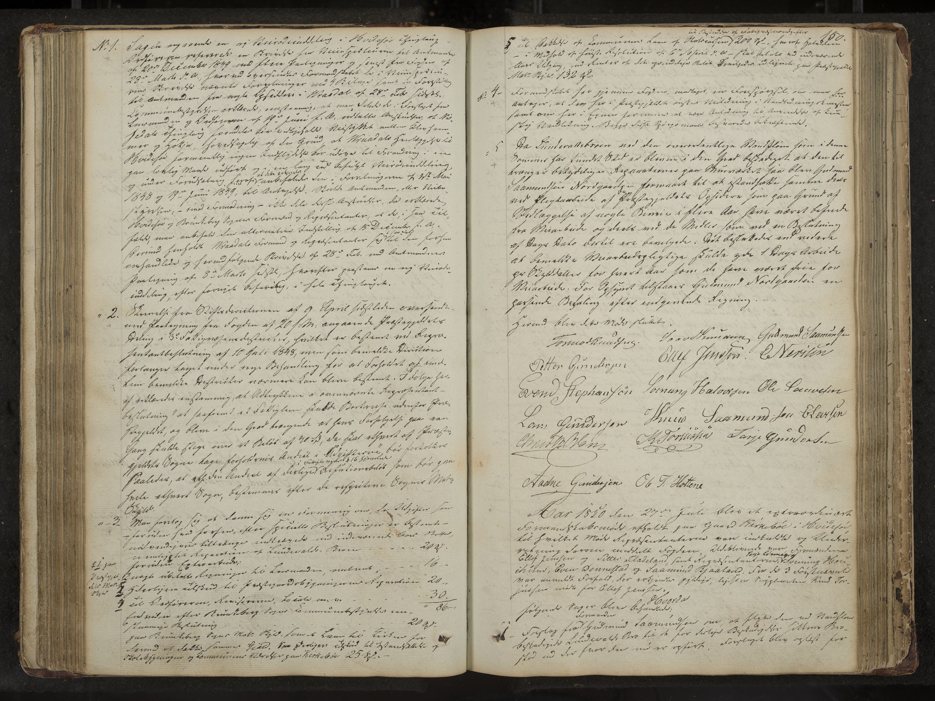 Kviteseid formannskap og sentraladministrasjon, IKAK/0829021/A/Aa/L0001: Møtebok med register, 1837-1866, p. 150