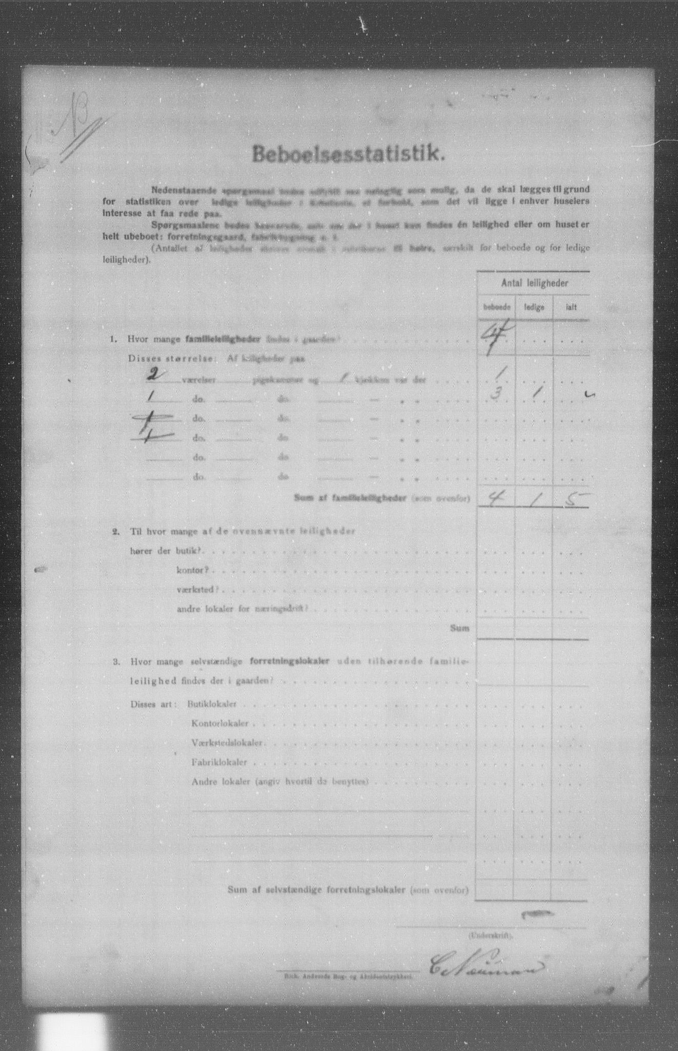 OBA, Municipal Census 1904 for Kristiania, 1904, p. 4167