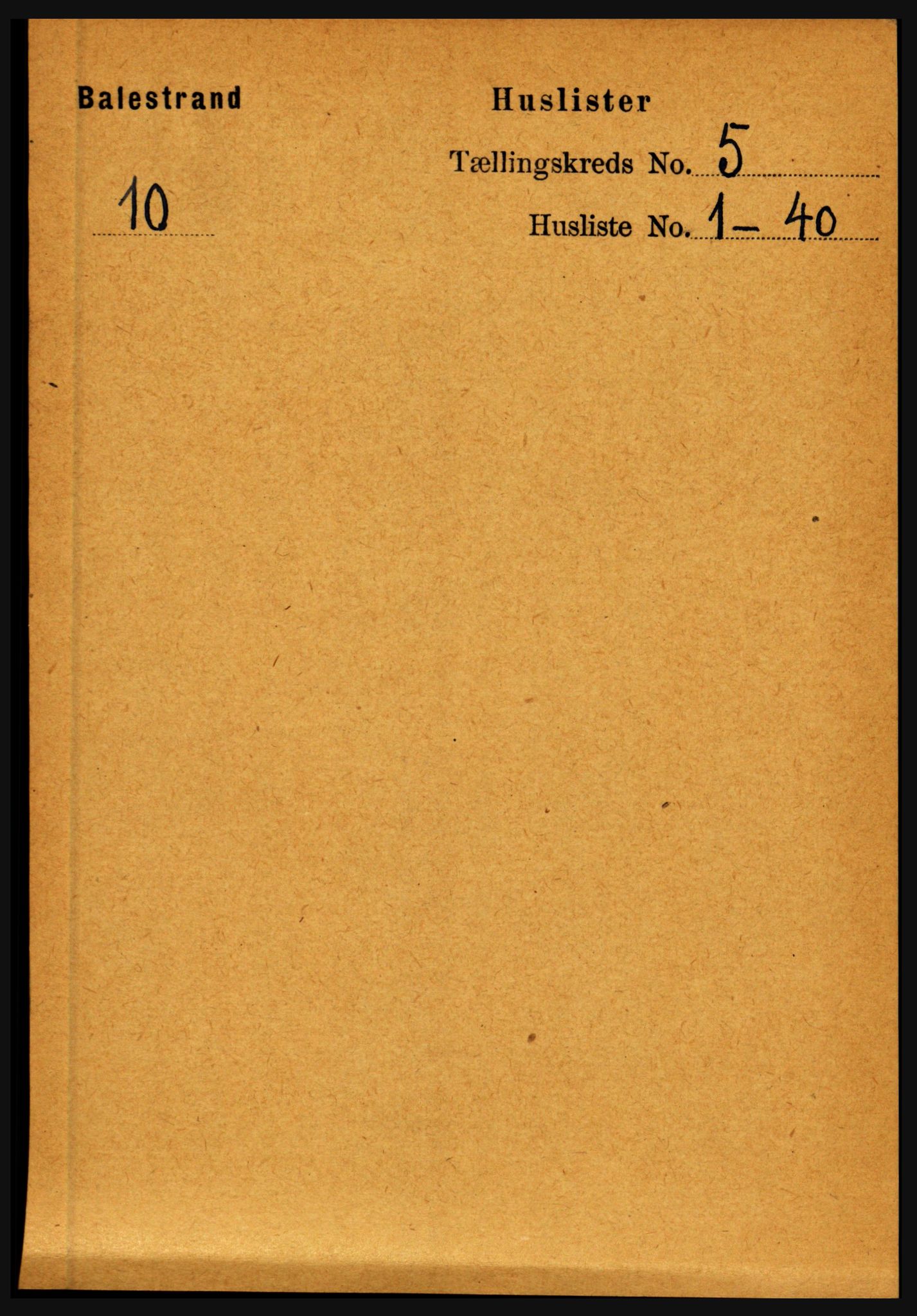 RA, 1891 census for 1418 Balestrand, 1891, p. 1068