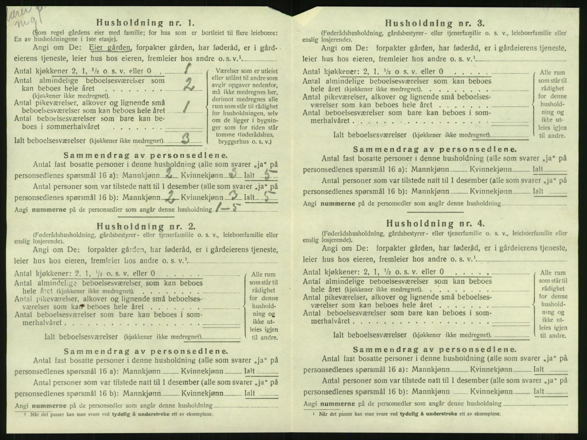 SAT, 1920 census for Gravvik, 1920, p. 23