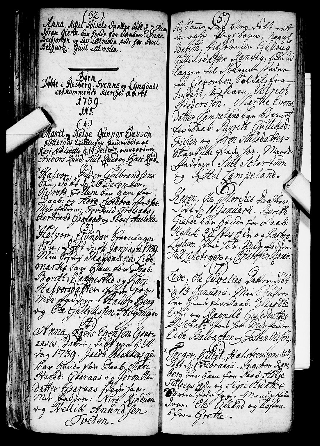 Flesberg kirkebøker, AV/SAKO-A-18/F/Fa/L0002: Parish register (official) no. I 2, 1726-1747