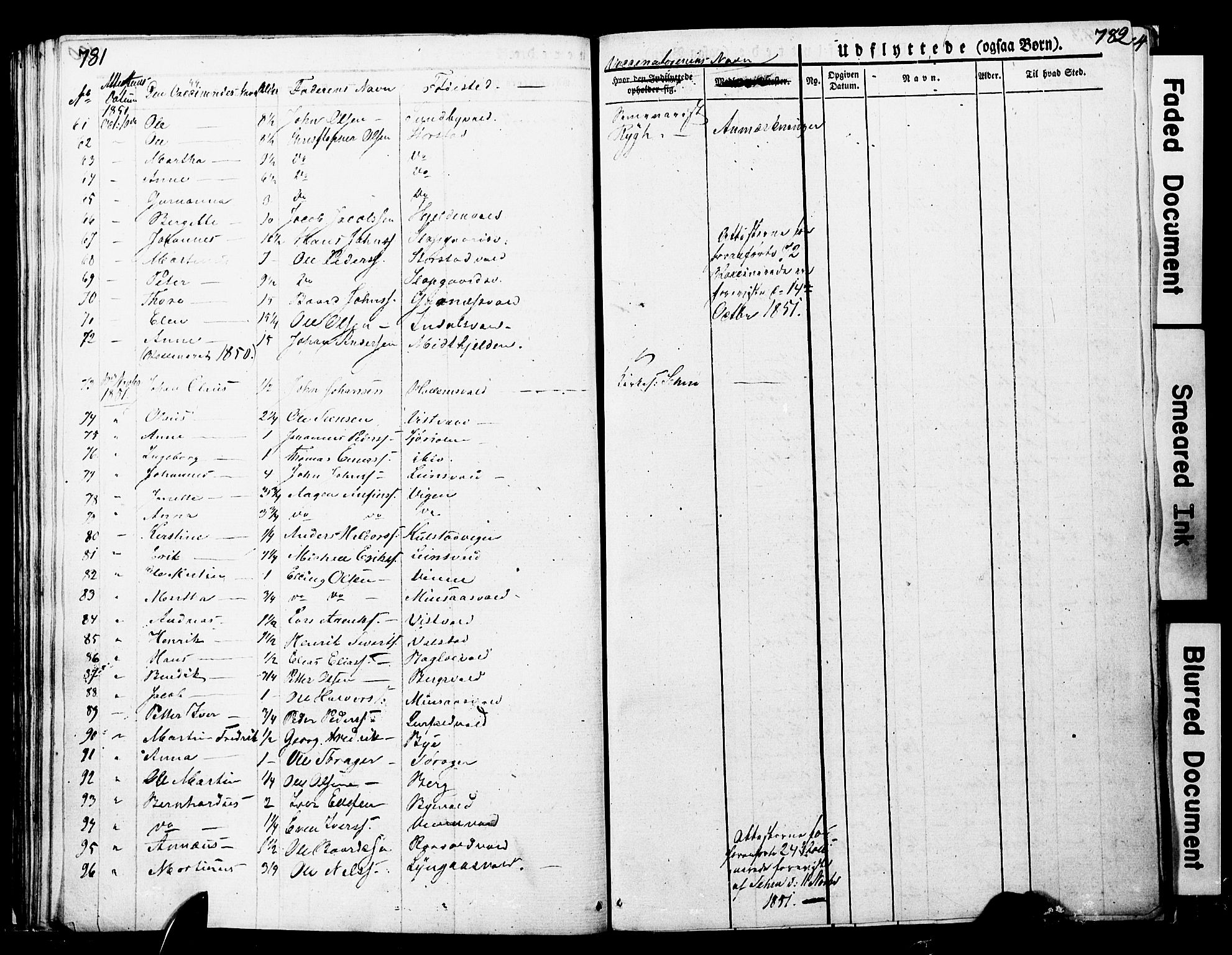 Ministerialprotokoller, klokkerbøker og fødselsregistre - Nord-Trøndelag, SAT/A-1458/723/L0243: Parish register (official) no. 723A12, 1822-1851, p. 781-782