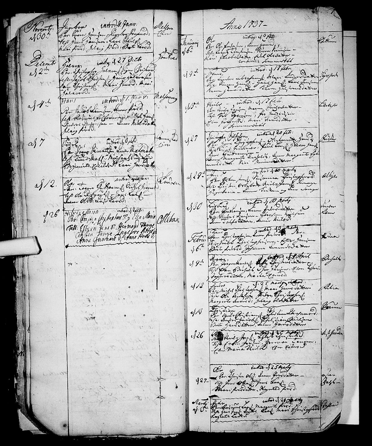 Stokke kirkebøker, SAKO/A-320/F/Fa/L0002: Parish register (official) no. I 2, 1732-1770, p. 13