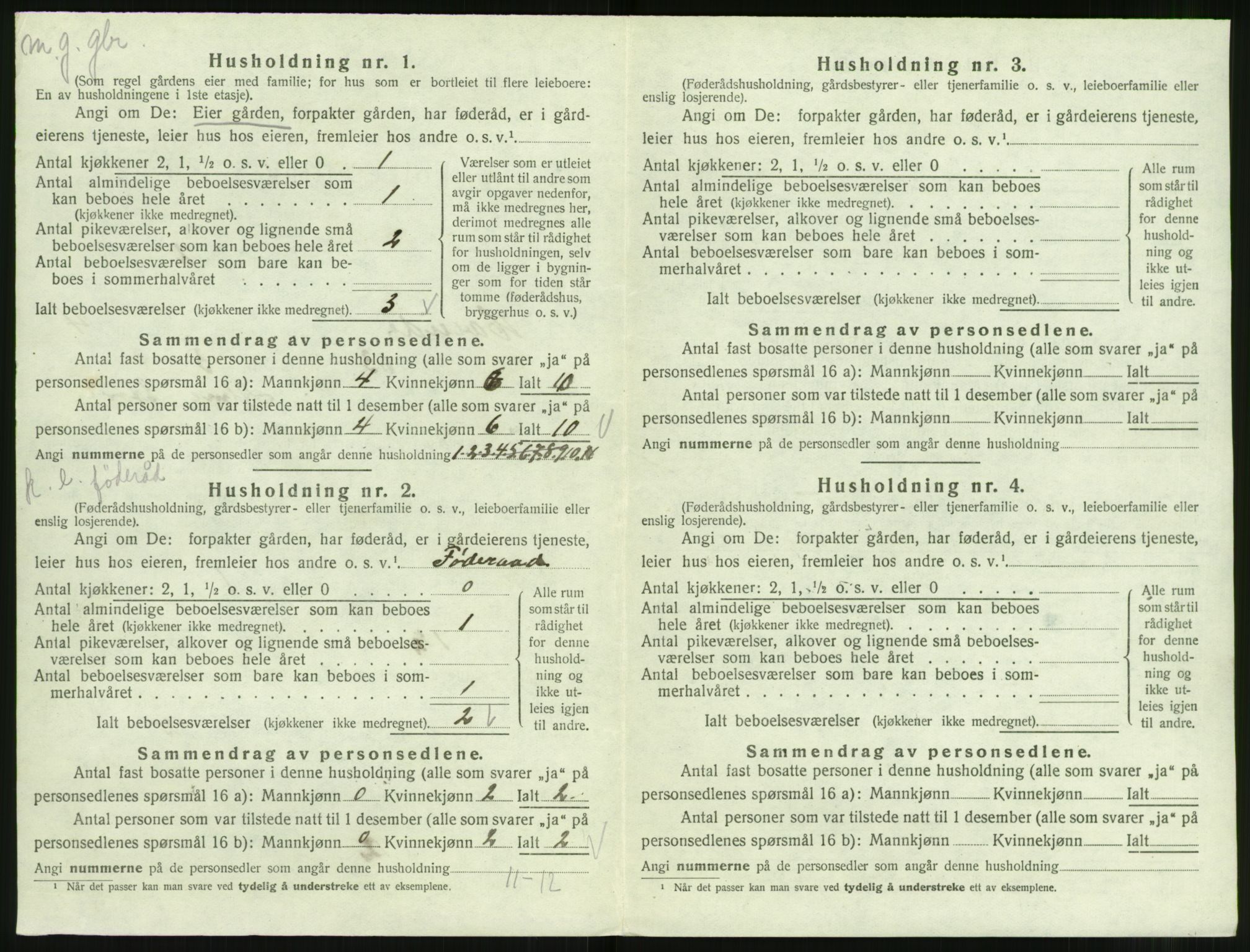 SAT, 1920 census for Hareid, 1920, p. 212