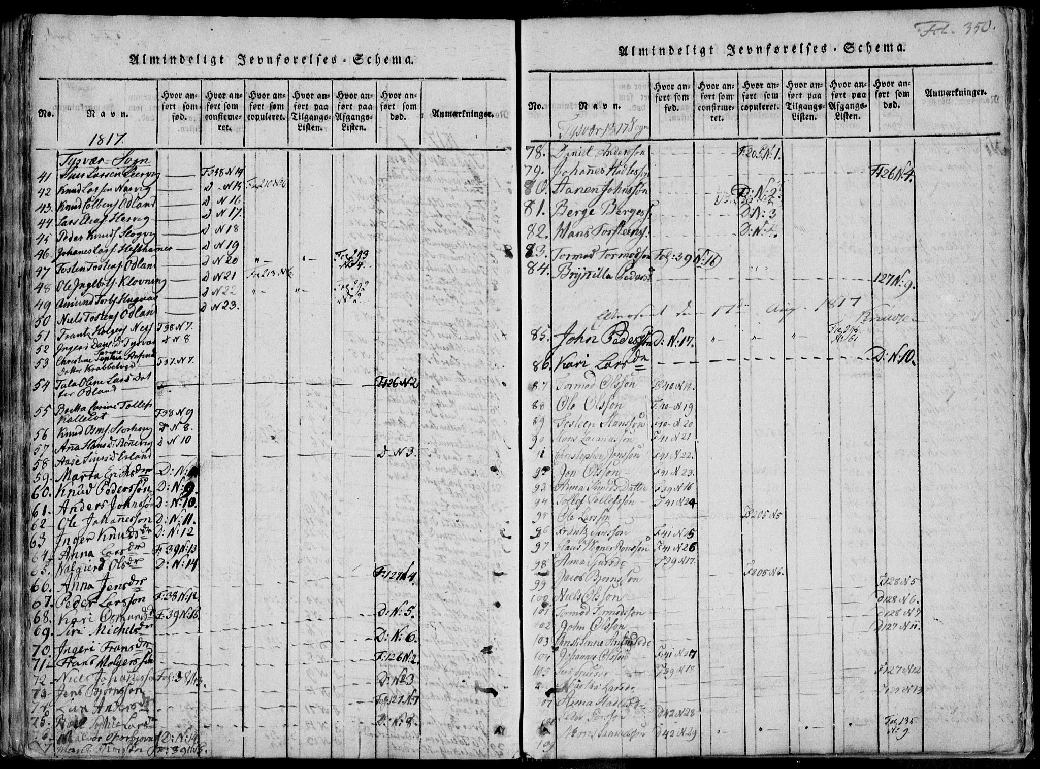 Skjold sokneprestkontor, SAST/A-101847/H/Ha/Haa/L0004: Parish register (official) no. A 4 /1, 1815-1830, p. 350