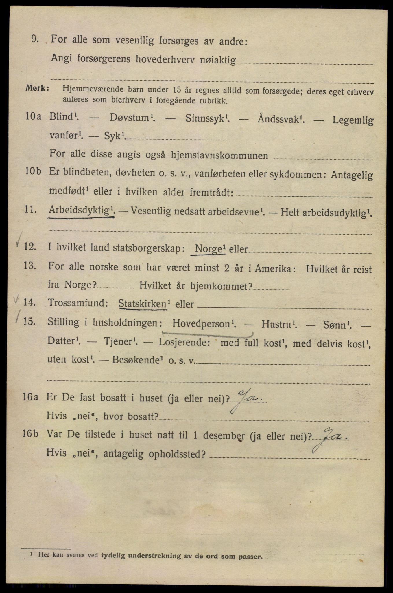 SAO, 1920 census for Kristiania, 1920, p. 585040