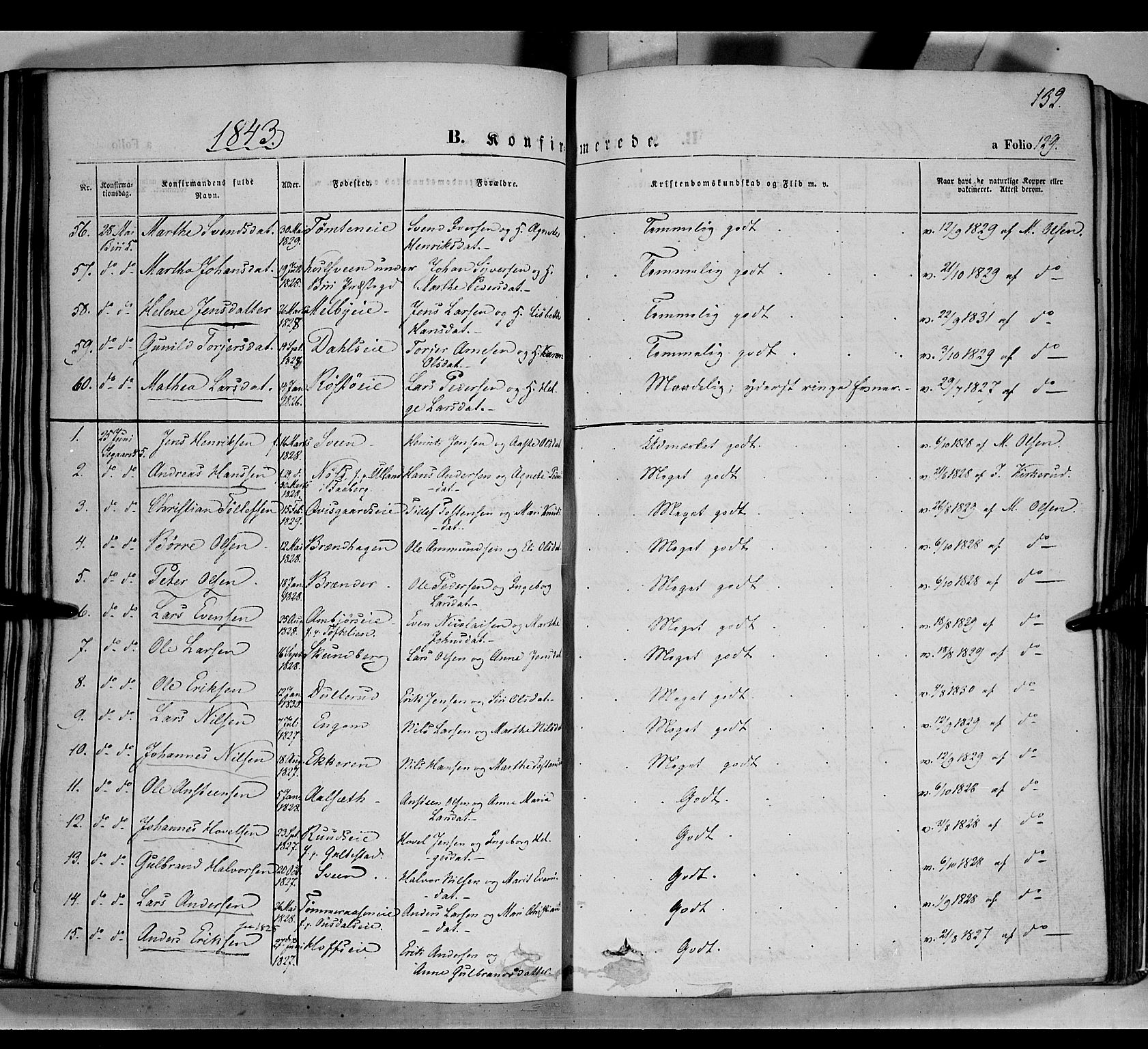 Biri prestekontor, AV/SAH-PREST-096/H/Ha/Haa/L0005: Parish register (official) no. 5, 1843-1854, p. 132