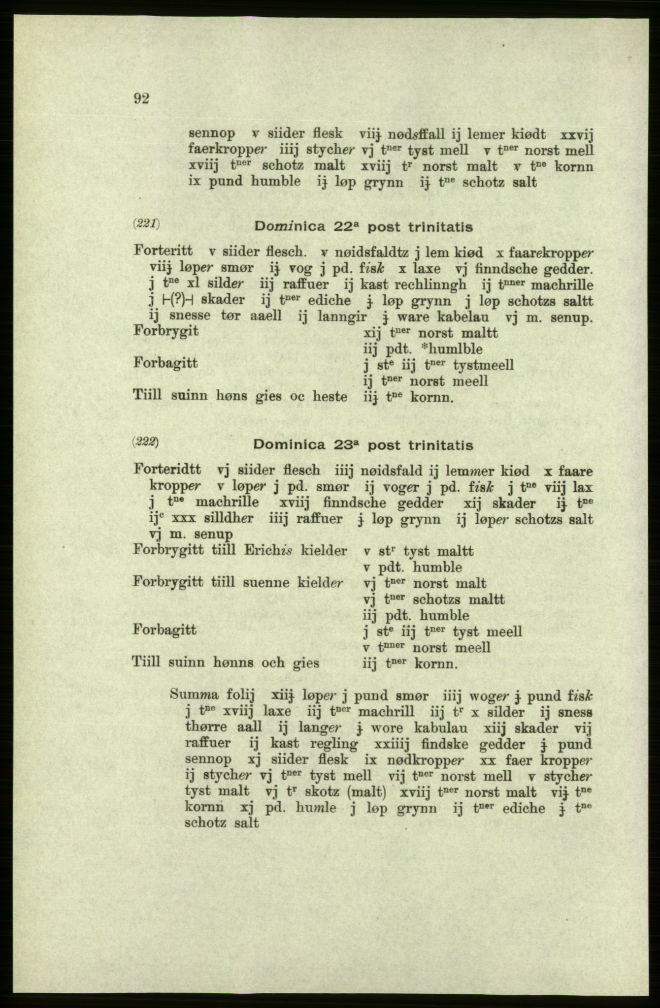 Publikasjoner utgitt av Arkivverket, PUBL/PUBL-001/C/0005: Bind 5: Rekneskap for Bergenhus len 1566-1567: B. Utgift C. Dei nordlandske lena og Finnmark D. Ekstrakt, 1566-1567, p. 92