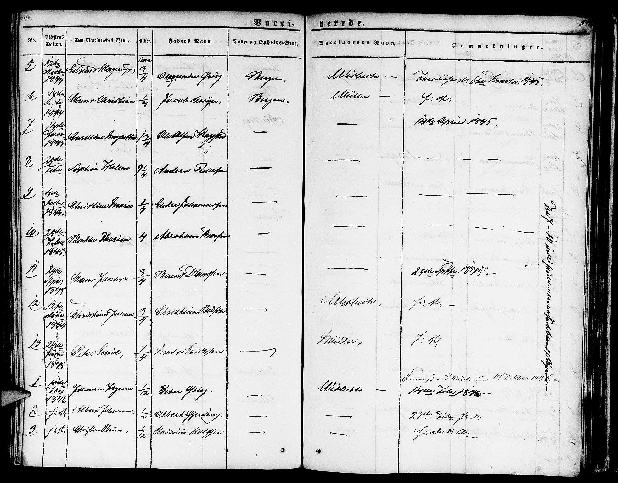Nykirken Sokneprestembete, SAB/A-77101/H/Haa/L0012: Parish register (official) no. A 12, 1821-1844, p. 578