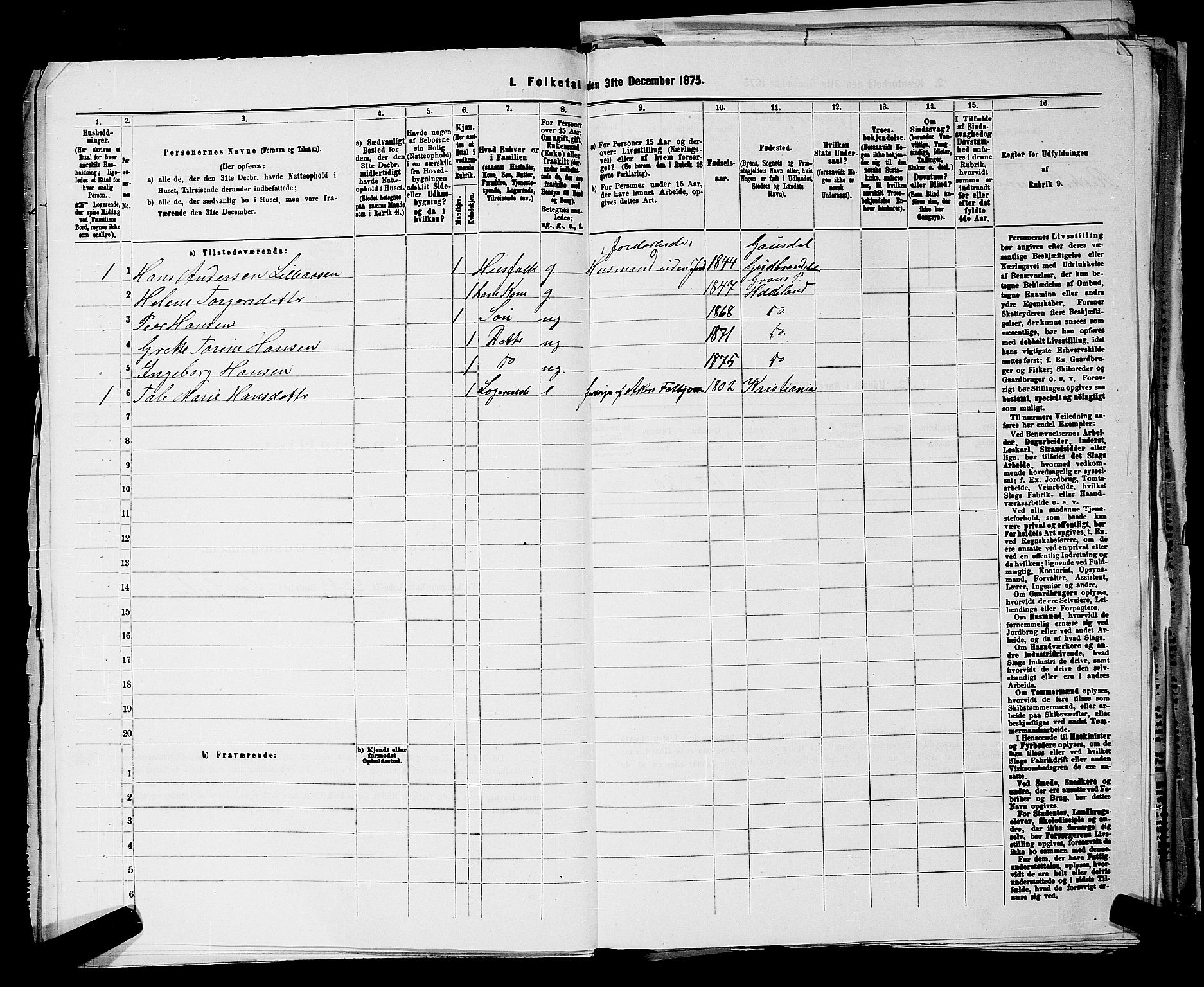 RA, 1875 census for 0218bP Østre Aker, 1875, p. 3271