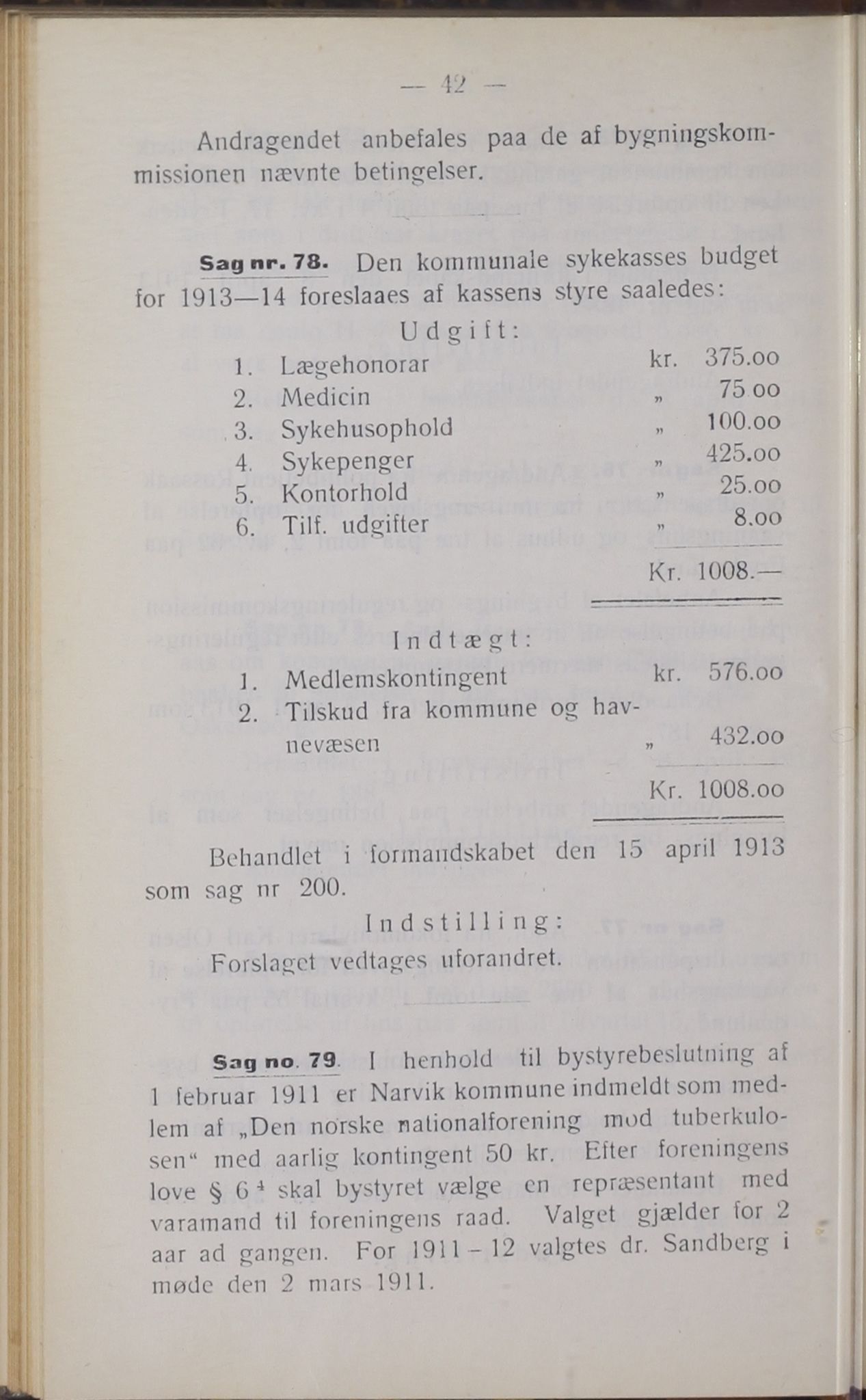 Narvik kommune. Formannskap , AIN/K-18050.150/A/Ab/L0003: Møtebok, 1913