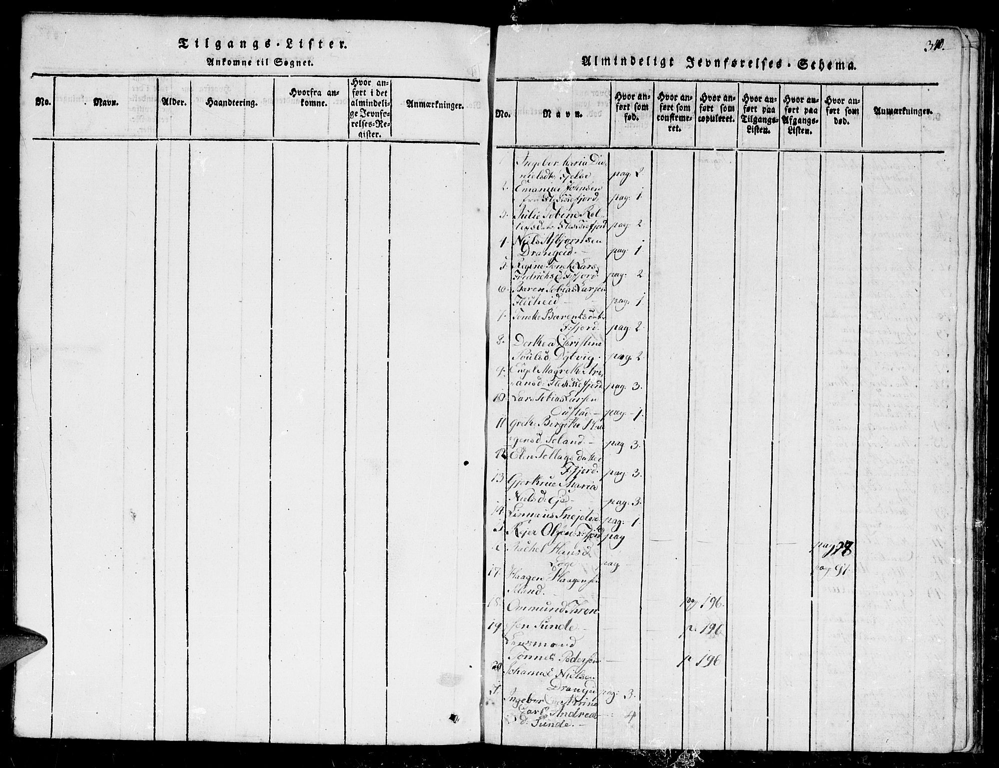 Flekkefjord sokneprestkontor, SAK/1111-0012/F/Fb/Fbc/L0003: Parish register (copy) no. B 3, 1815-1826, p. 340