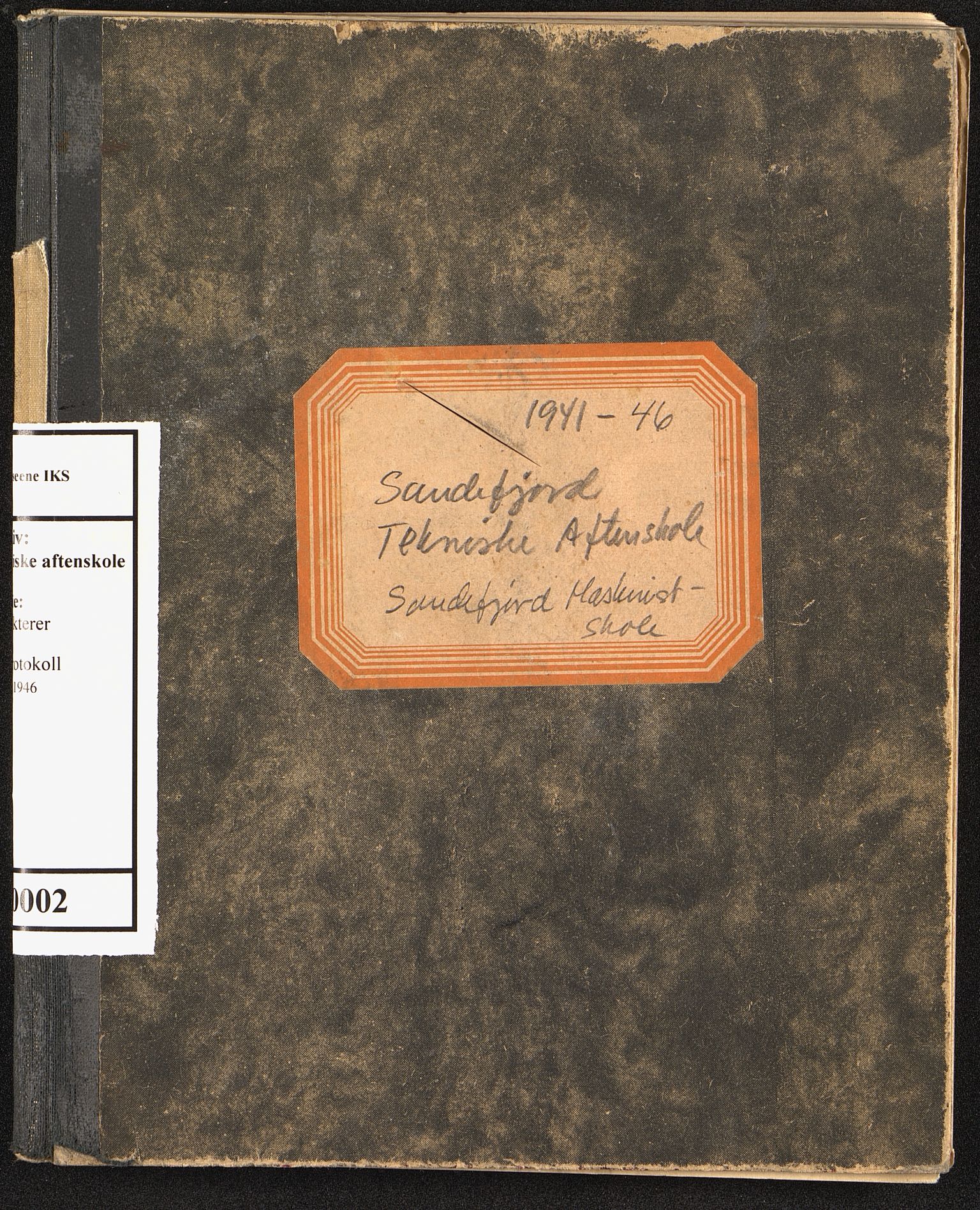 Vestfold fylkeskommune. Sandefjord tekniske aftenskole, VEMU/A-2000/F/L0002: Eksamensprotokoll, Sandefjord tekniske aftenskolen, 1914-1927