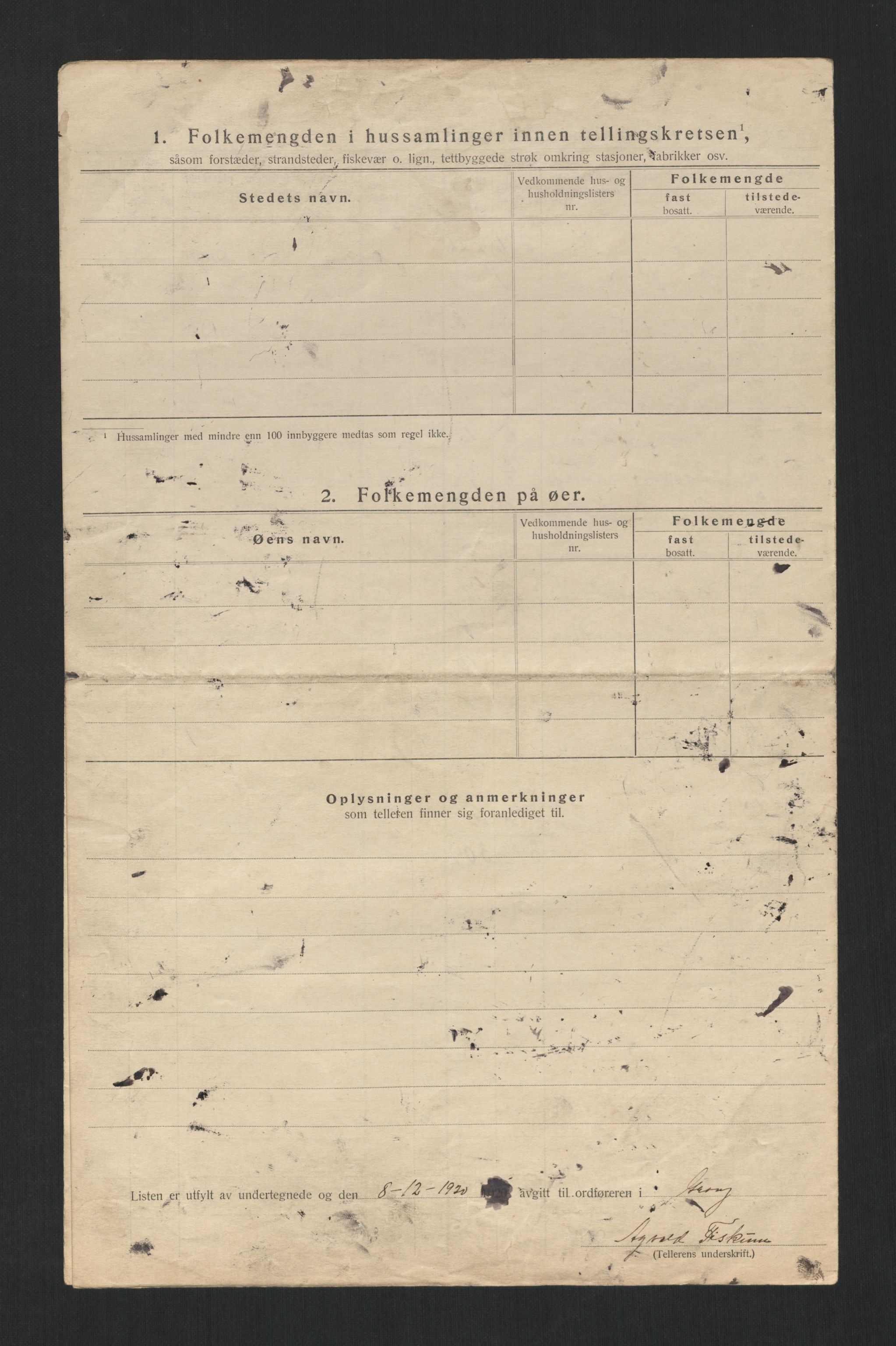 SAT, 1920 census for Grong, 1920, p. 29