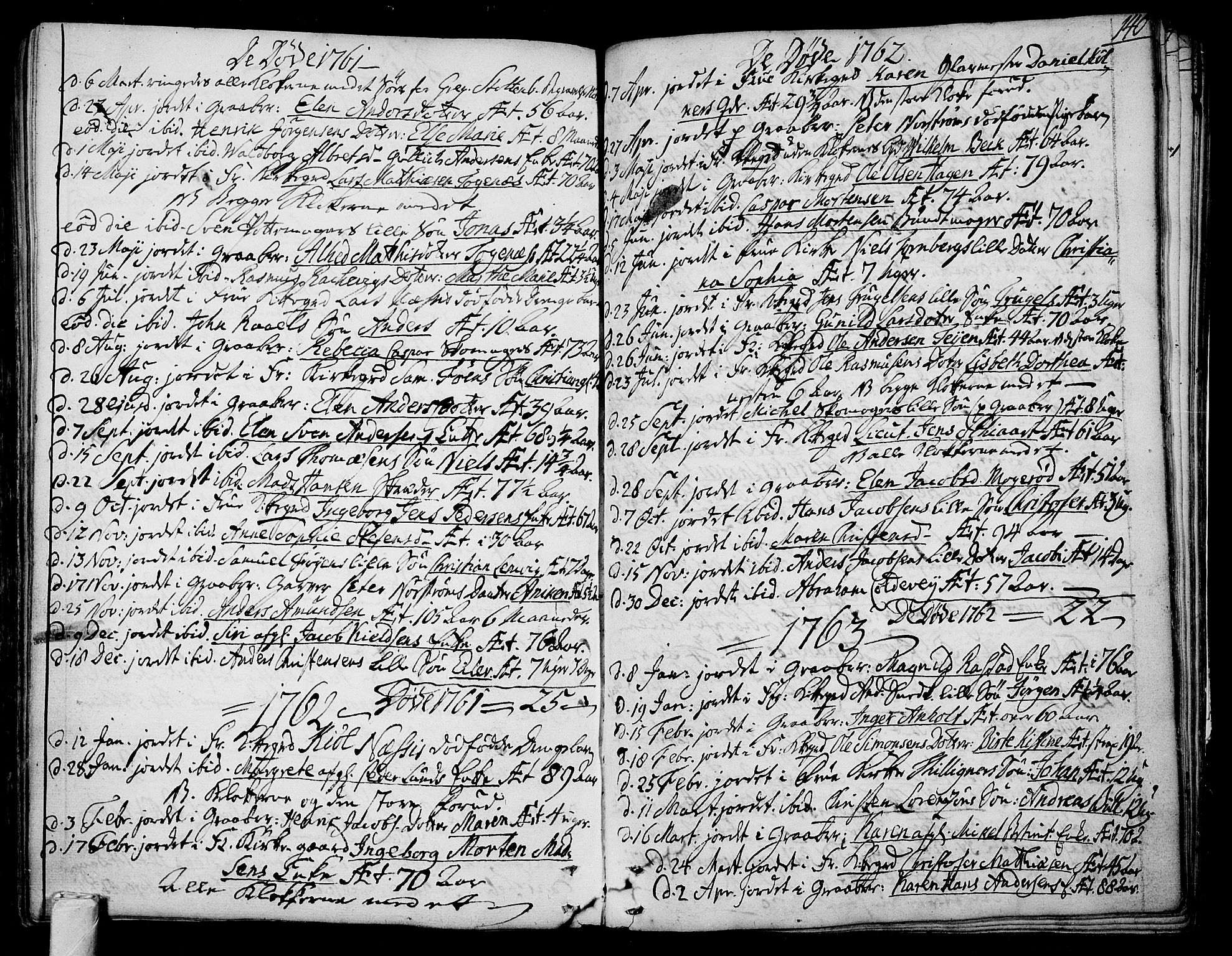 Tønsberg kirkebøker, AV/SAKO-A-330/F/Fa/L0002: Parish register (official) no. I 2, 1760-1796, p. 140