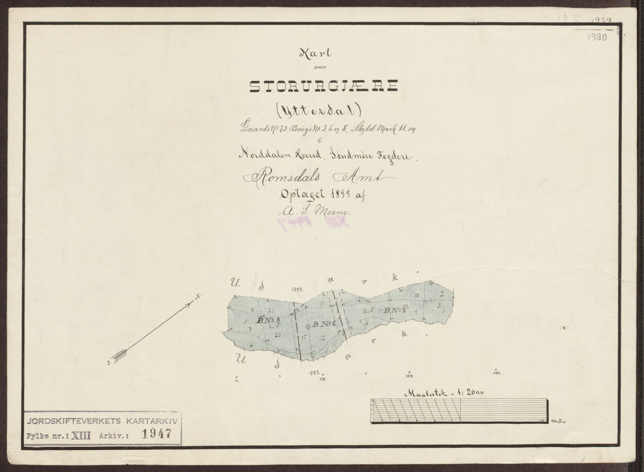 Jordskifteverkets kartarkiv, RA/S-3929/T, 1859-1988, p. 2358