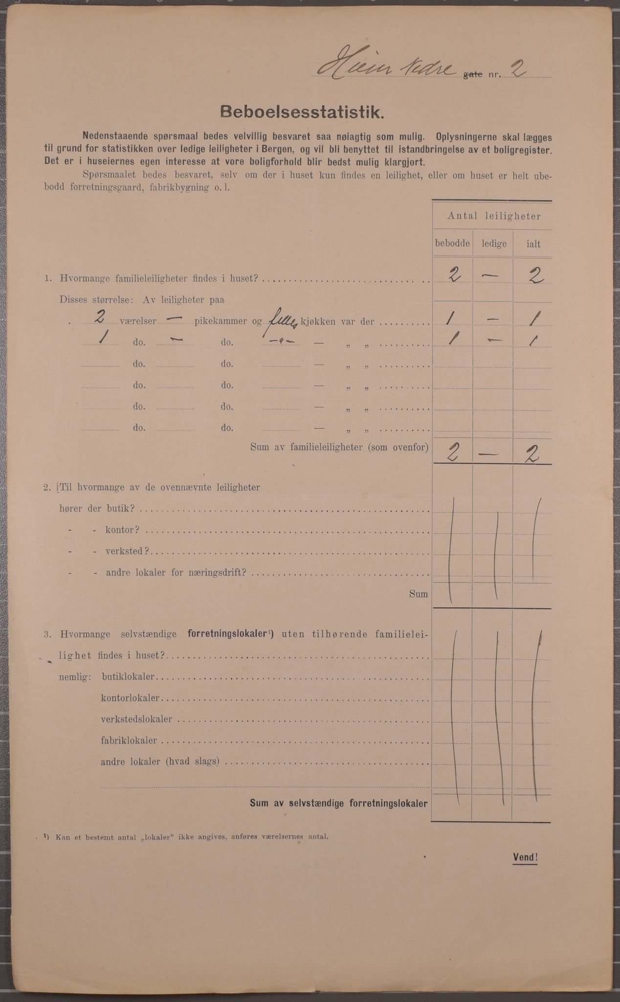 SAB, Municipal Census 1912 for Bergen, 1912, p. 1970