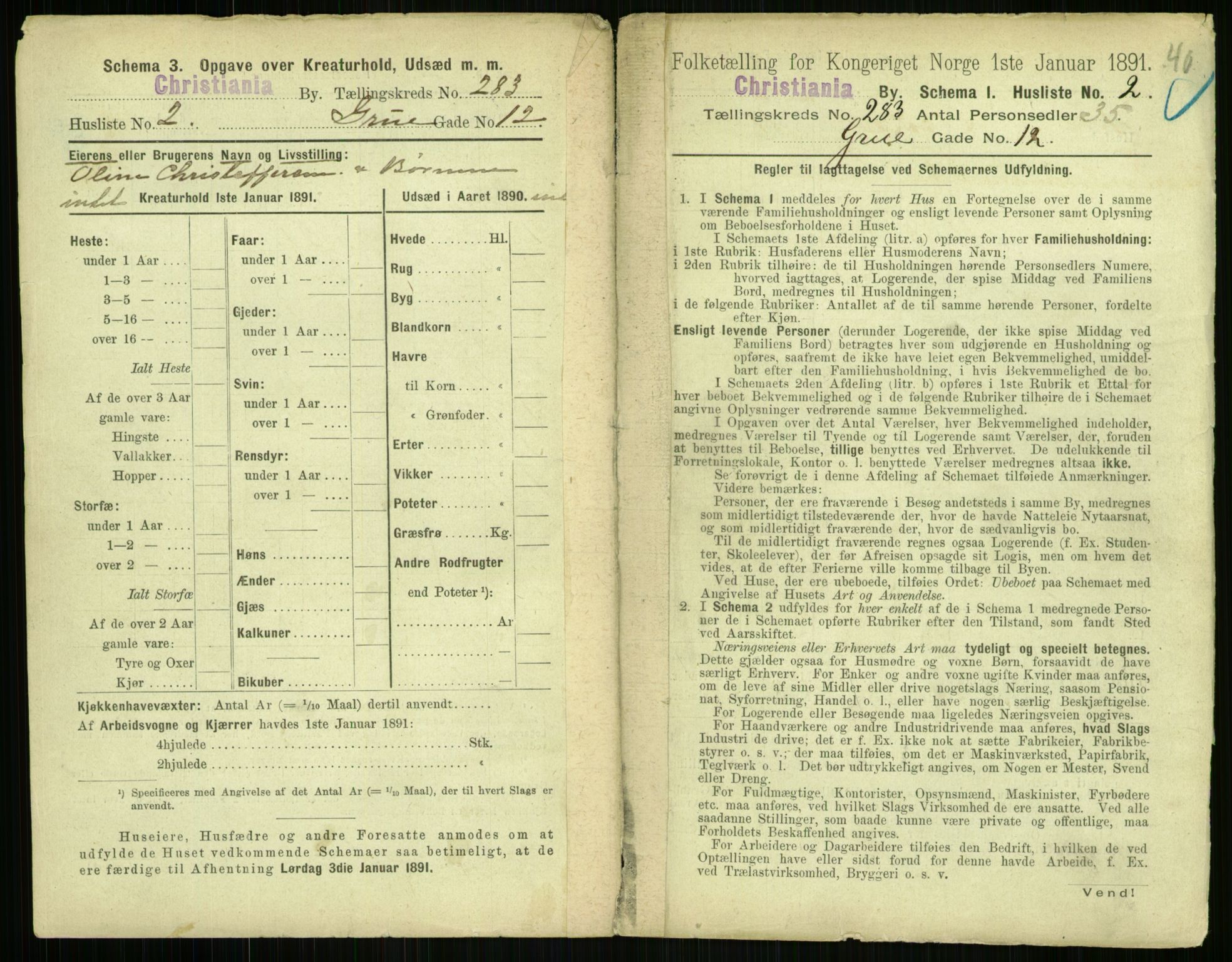 RA, 1891 census for 0301 Kristiania, 1891, p. 172554