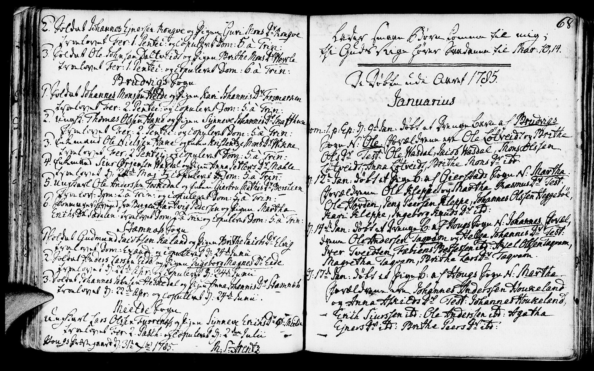 Haus sokneprestembete, SAB/A-75601/H/Haa: Parish register (official) no. A 10, 1782-1796, p. 68