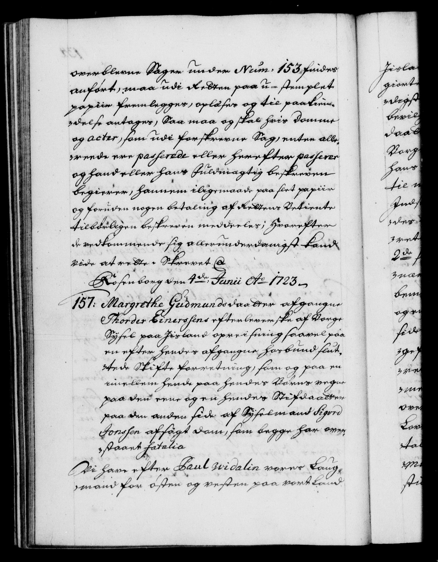 Danske Kanselli 1572-1799, AV/RA-EA-3023/F/Fc/Fca/Fcaa/L0024: Norske registre, 1723-1725, p. 134b