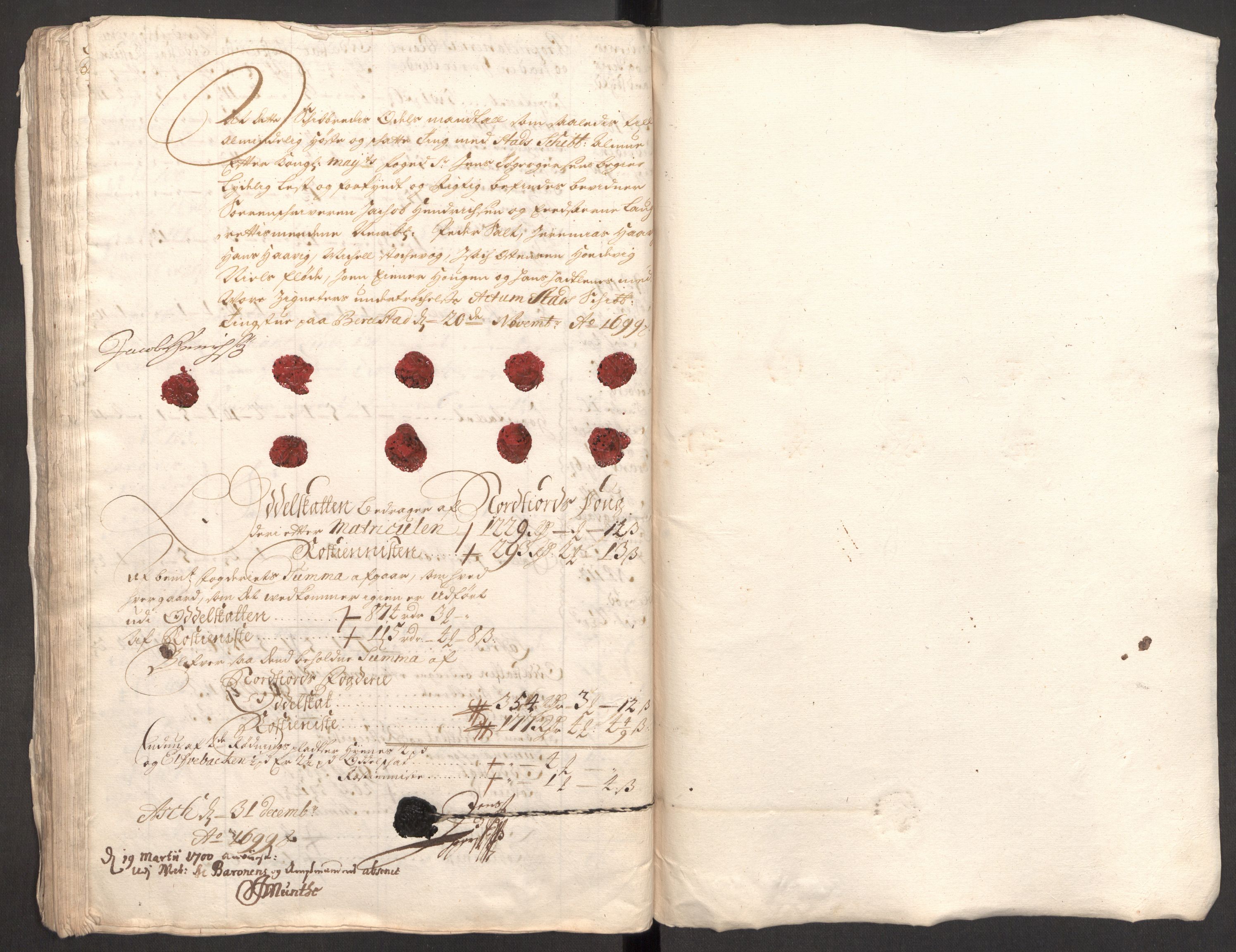 Rentekammeret inntil 1814, Reviderte regnskaper, Fogderegnskap, RA/EA-4092/R53/L3424: Fogderegnskap Sunn- og Nordfjord, 1699, p. 300