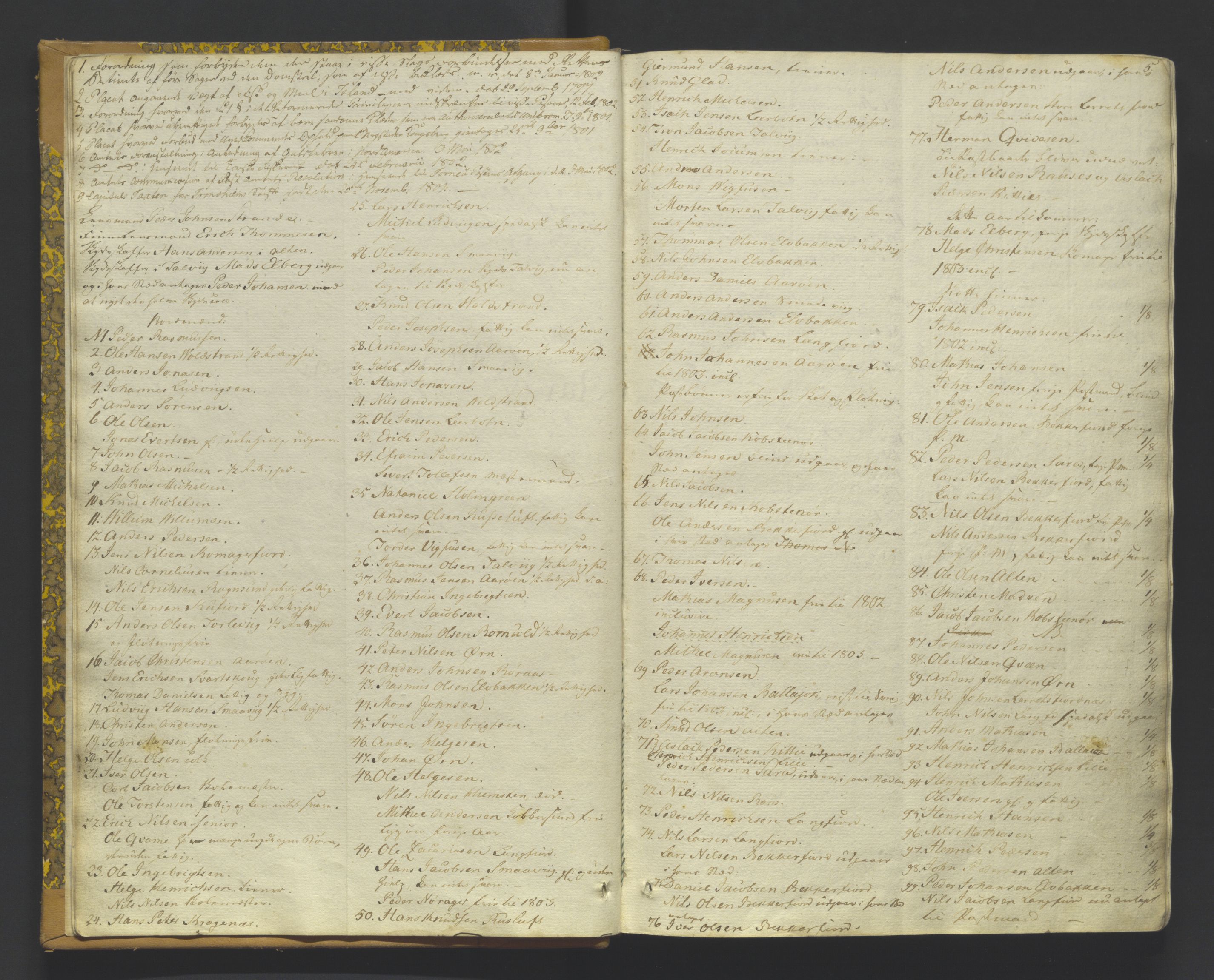 Finnmark sorenskriveri, AV/SATØ-S-0053/F/Fa/L0050: Justisprotokoller, 1802-1810, p. 4b-5a