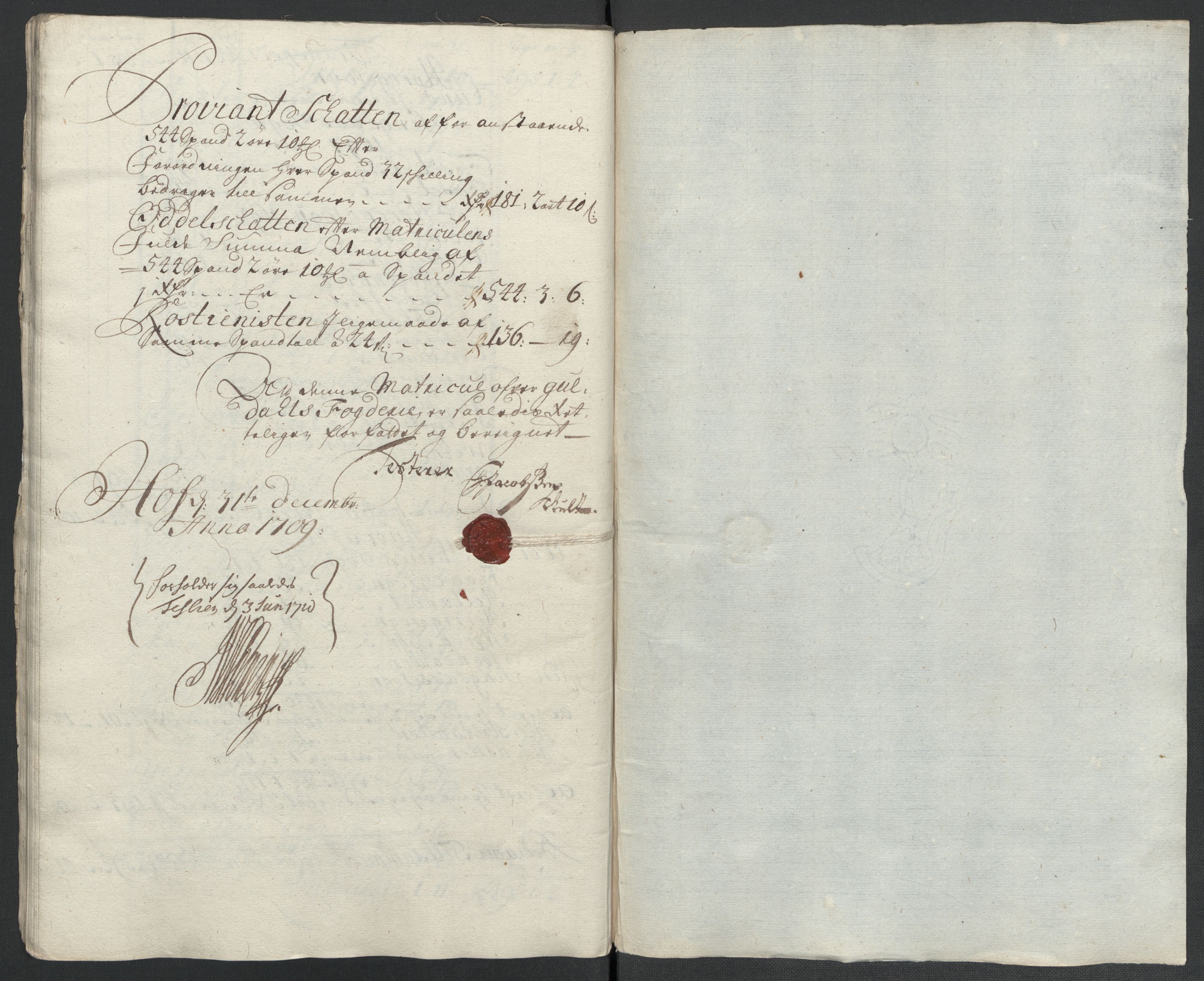 Rentekammeret inntil 1814, Reviderte regnskaper, Fogderegnskap, RA/EA-4092/R60/L3959: Fogderegnskap Orkdal og Gauldal, 1709, p. 256