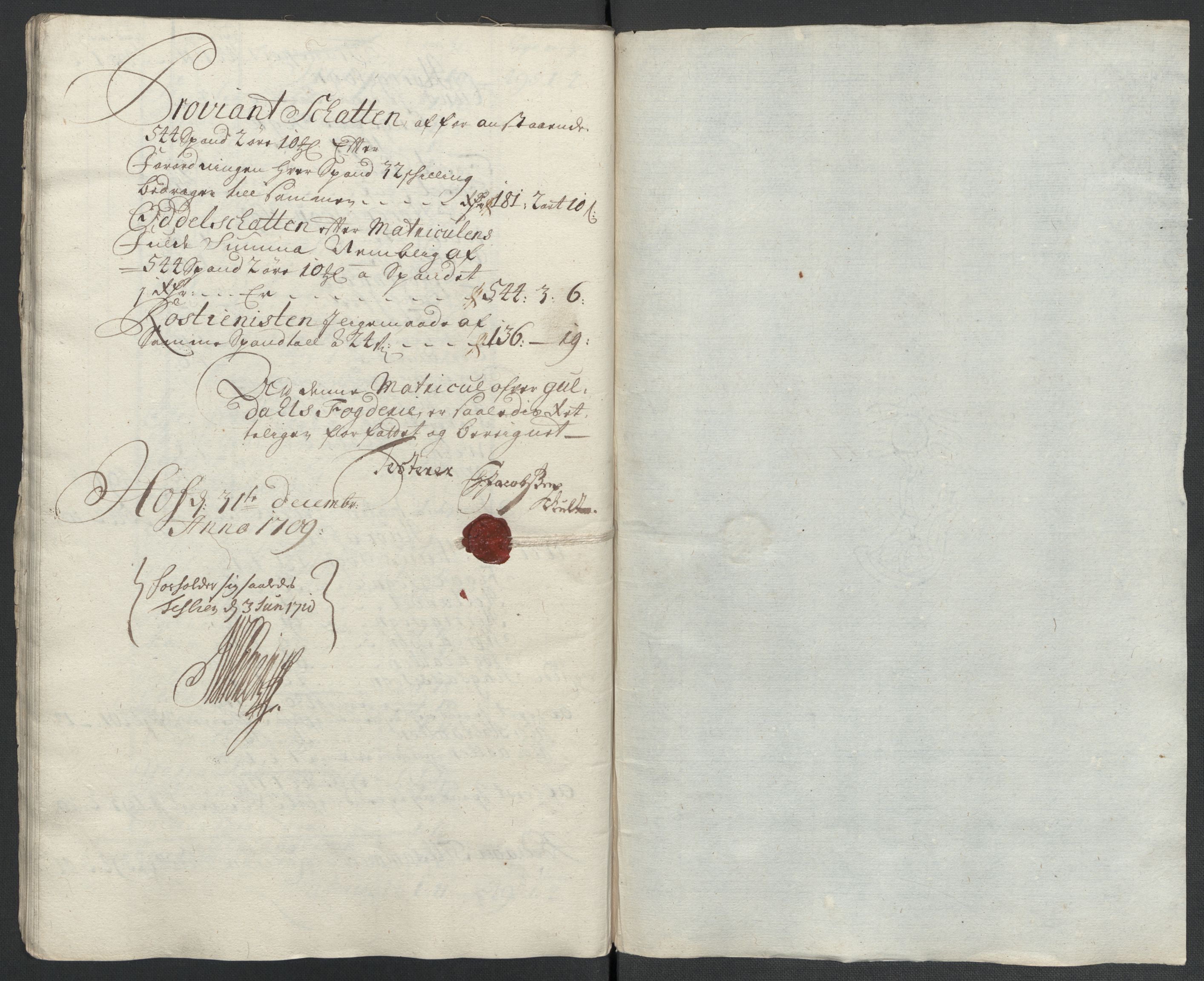 Rentekammeret inntil 1814, Reviderte regnskaper, Fogderegnskap, AV/RA-EA-4092/R60/L3959: Fogderegnskap Orkdal og Gauldal, 1709, p. 256