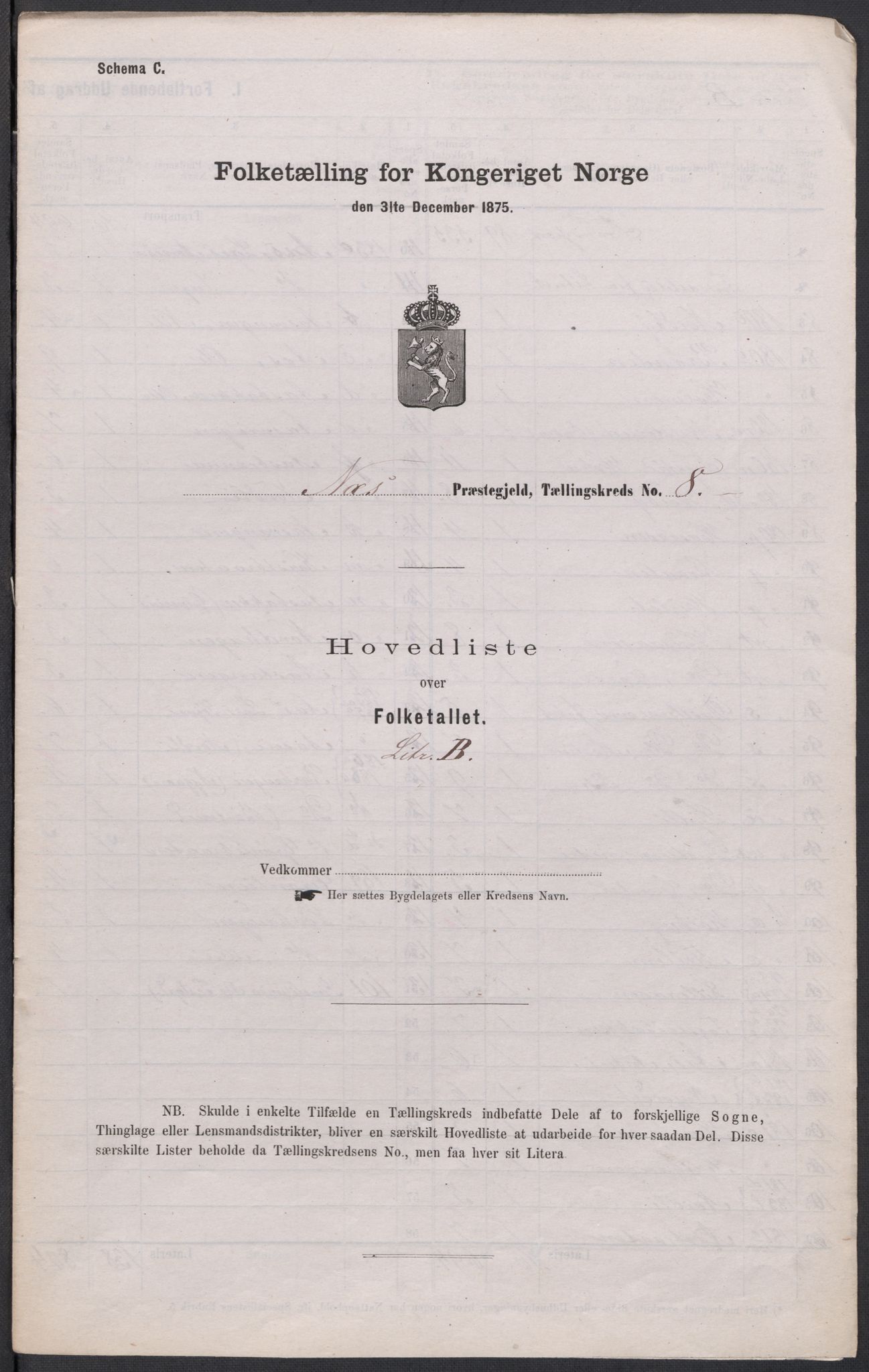 RA, 1875 census for 0236P Nes, 1875, p. 31