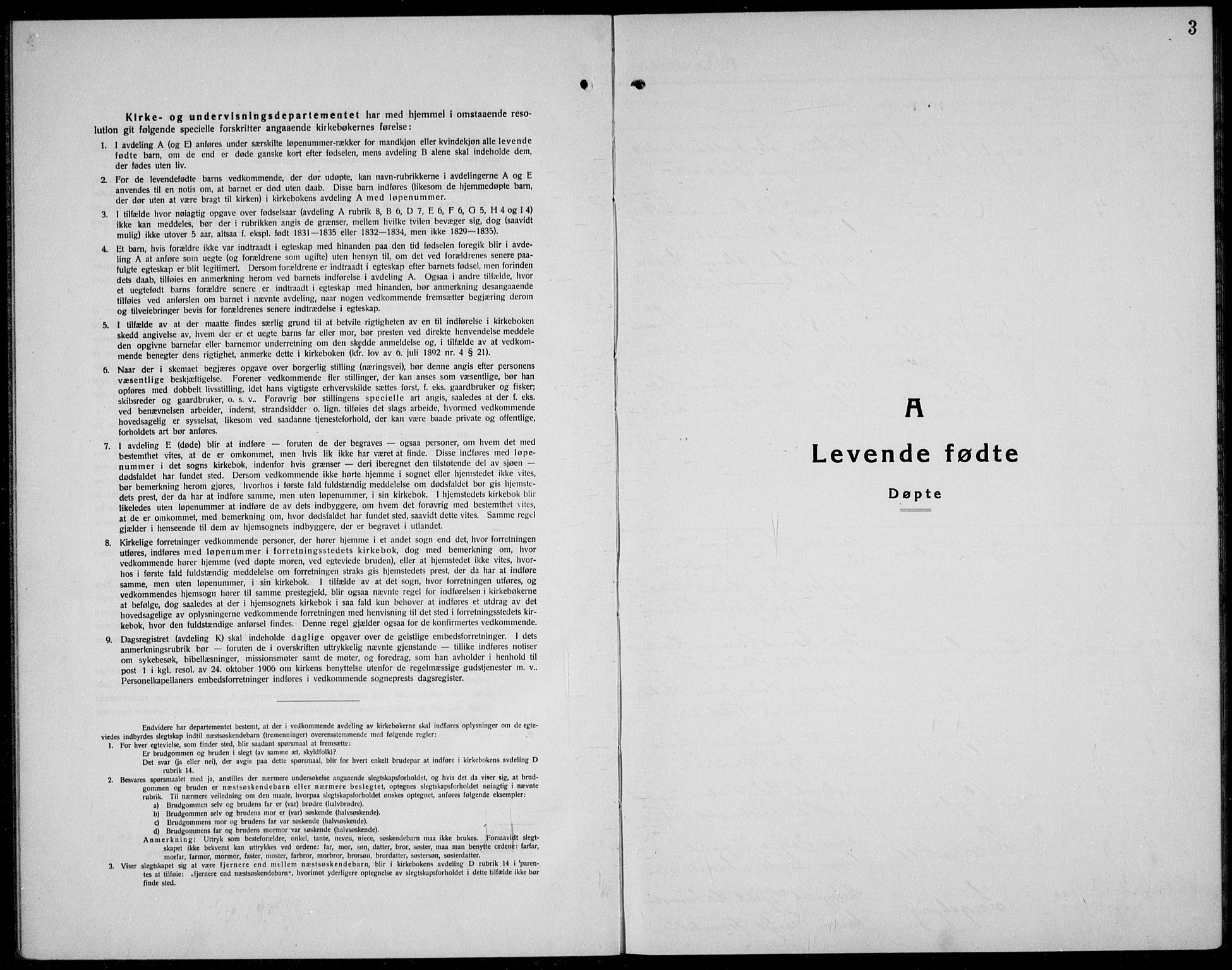 Kviteseid kirkebøker, SAKO/A-276/G/Gc/L0002: Parish register (copy) no. III 2, 1917-1937, p. 3