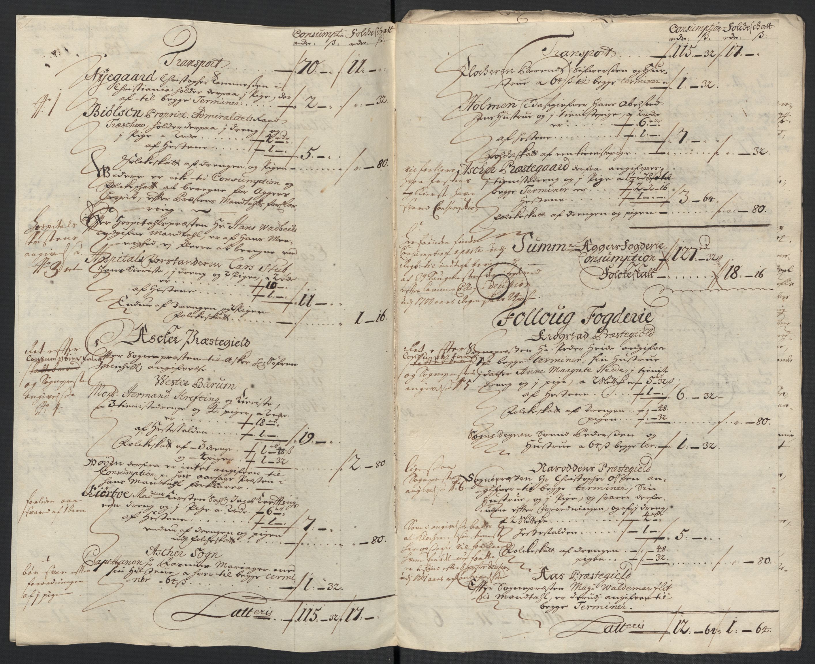 Rentekammeret inntil 1814, Reviderte regnskaper, Fogderegnskap, RA/EA-4092/R10/L0445: Fogderegnskap Aker og Follo, 1703-1704, p. 366