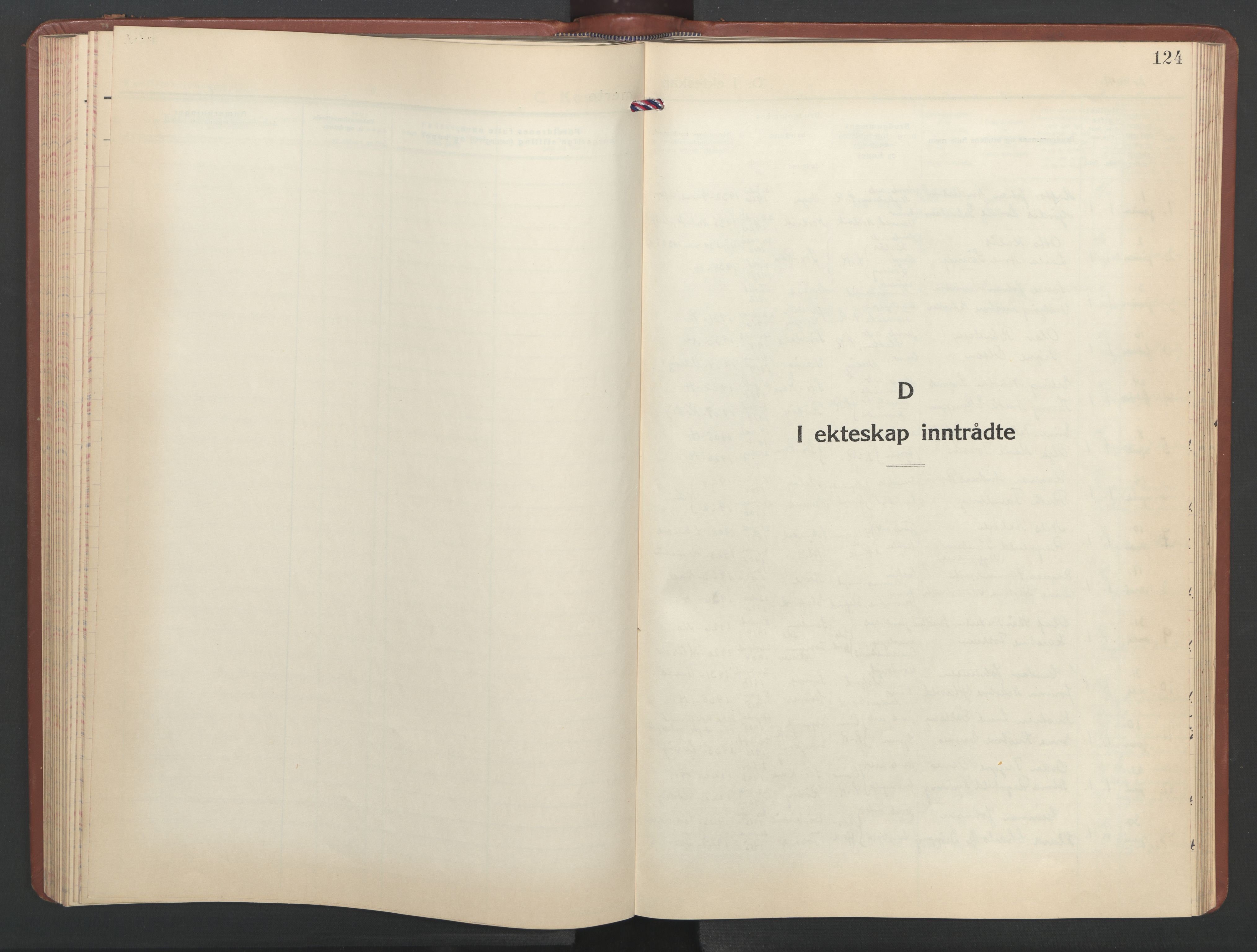 Ministerialprotokoller, klokkerbøker og fødselsregistre - Nordland, SAT/A-1459/825/L0374: Parish register (copy) no. 825C11, 1941-1957, p. 124