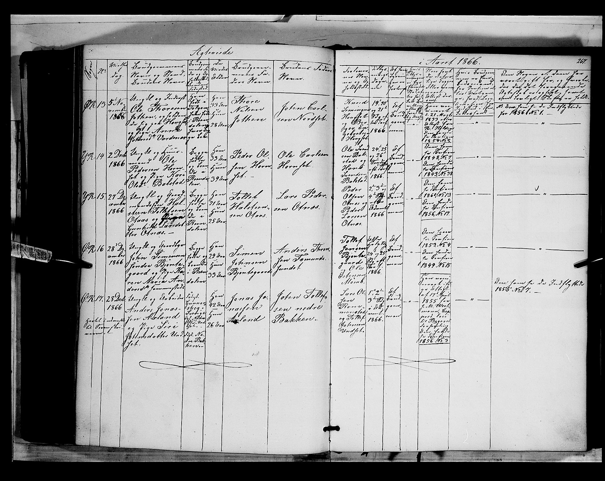 Rendalen prestekontor, AV/SAH-PREST-054/H/Ha/Haa/L0005: Parish register (official) no. 5, 1853-1866, p. 267