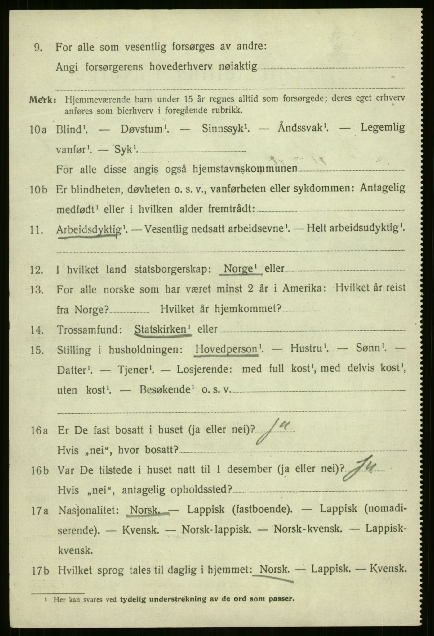 SATØ, 1920 census for Nordreisa, 1920, p. 1788